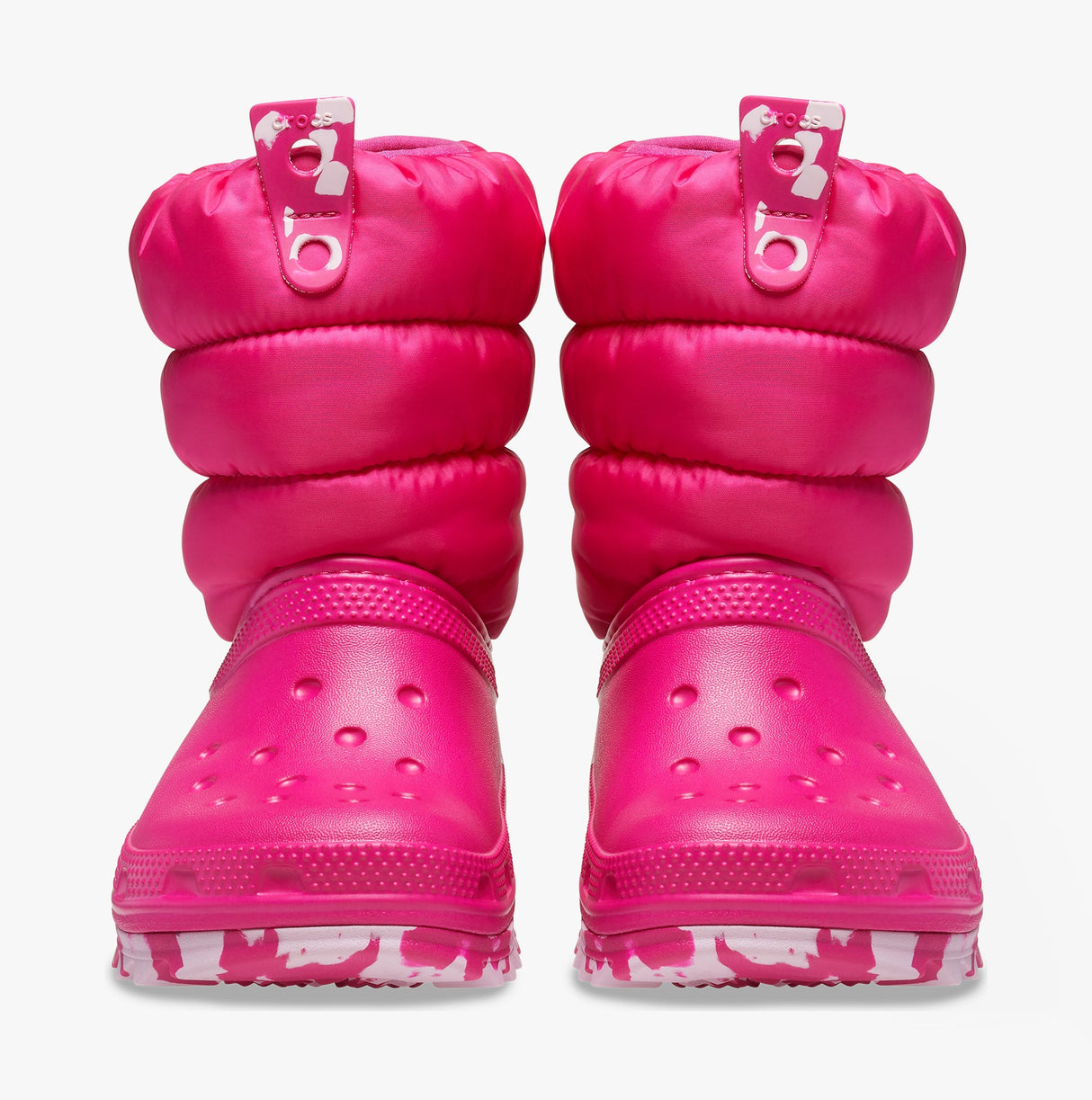 Crocs 207684-6X0 CLASSIC NEO PUFF Girls Boots Candy Pink