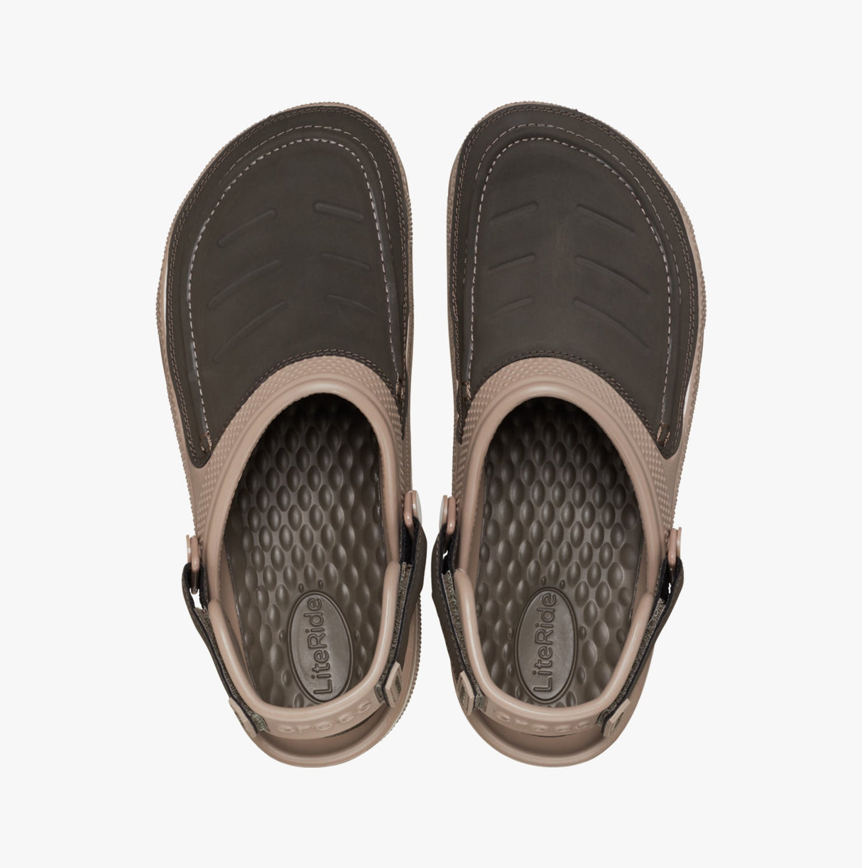 Crocs 207689-12H YUKON VISTA II LITERIDE Mens Clogs Mushroom/Chocolate