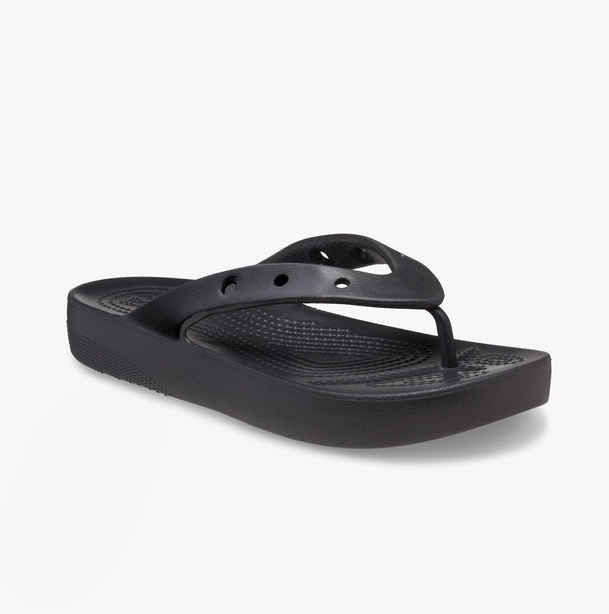Crocs 207714-001 CLASSIC PLATFORM FLIP Womens Flip-Flops Black