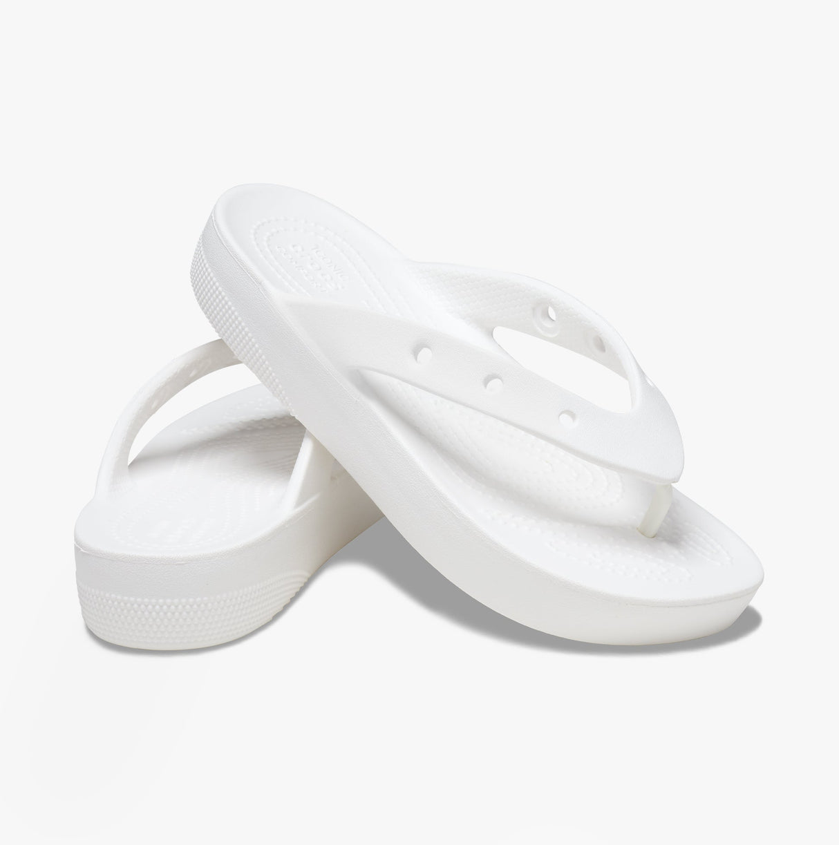 Crocs 207714-100 CLASSIC PLATFORM FLIP Womens Flip-Flops White