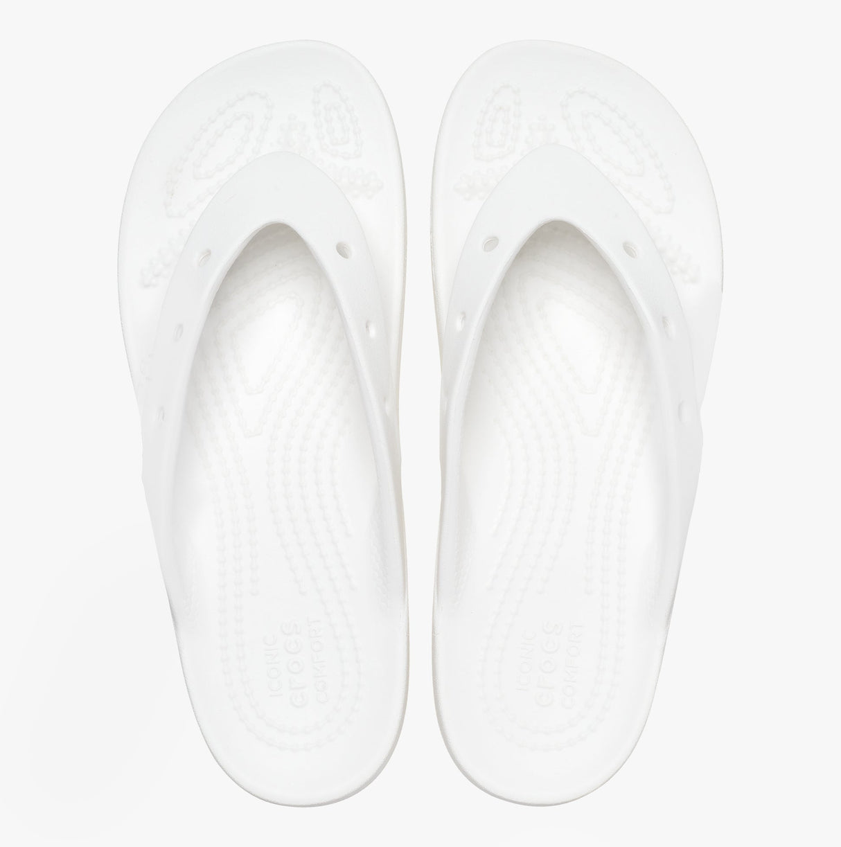 Crocs 207714-100 CLASSIC PLATFORM FLIP Womens Flip-Flops White