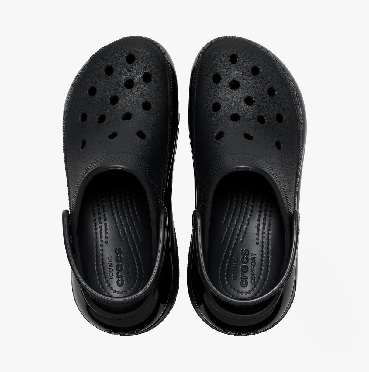 Crocs 207988-001 MEGA CRUSH Womens Clogs Black