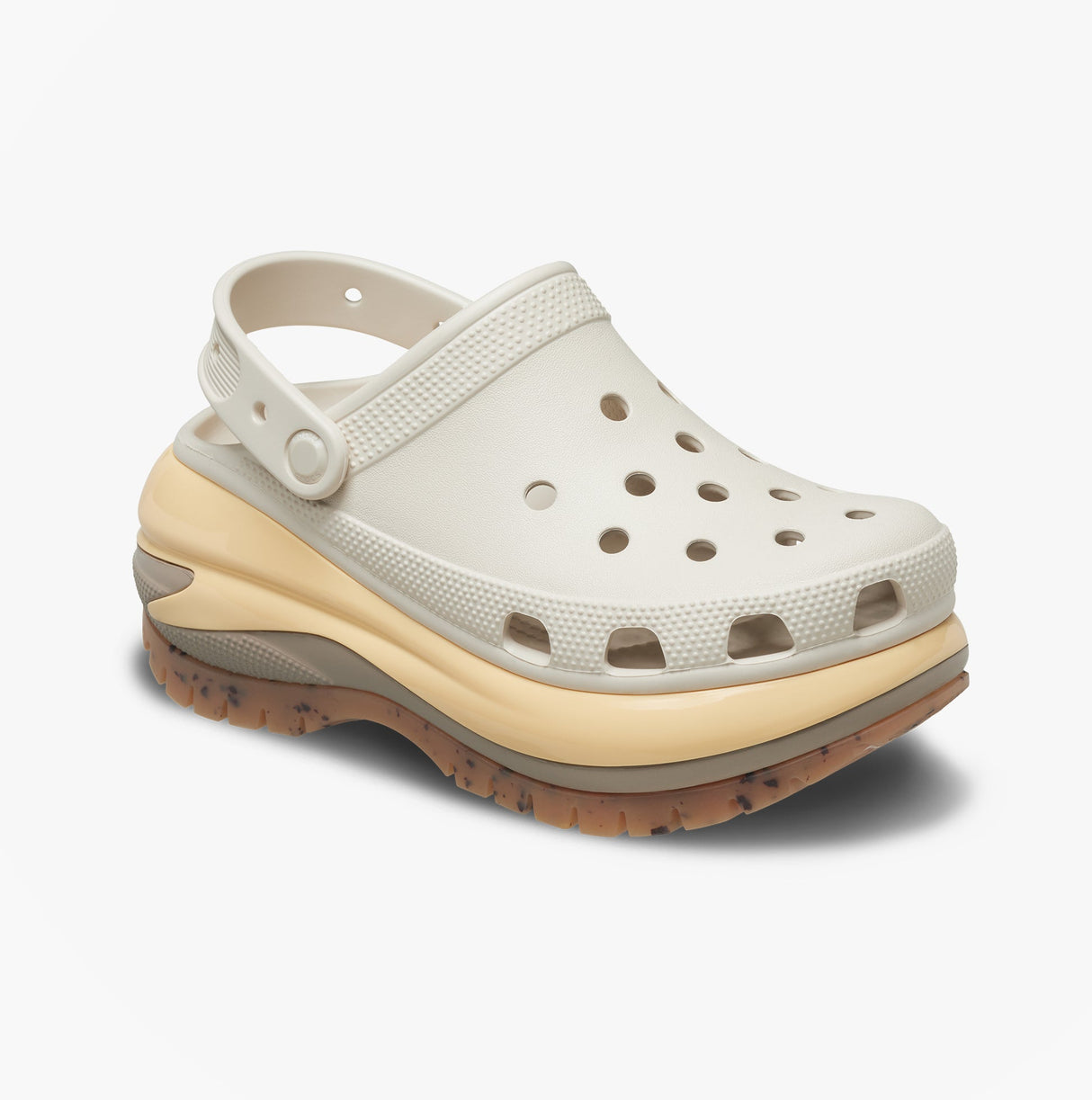 Crocs MEGA CRUSH Unisex Clogs Almond Tint/Multi