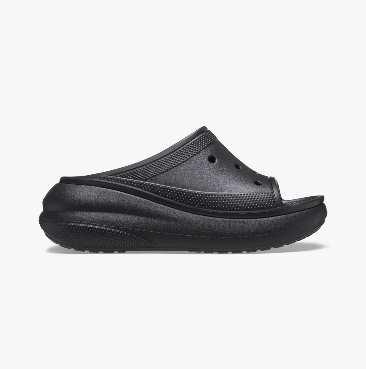 Crocs 208731-001 CRUSH SLIDE BLK Womens Clogs Black