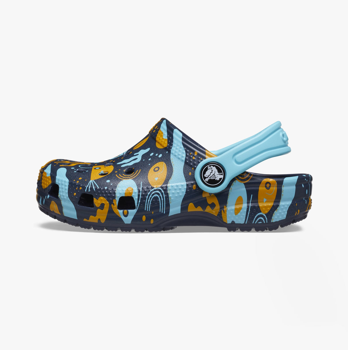 Crocs 209039-4HQ CLASSIC ISLAND ESCAPE Toddler Clogs Navy/Multi