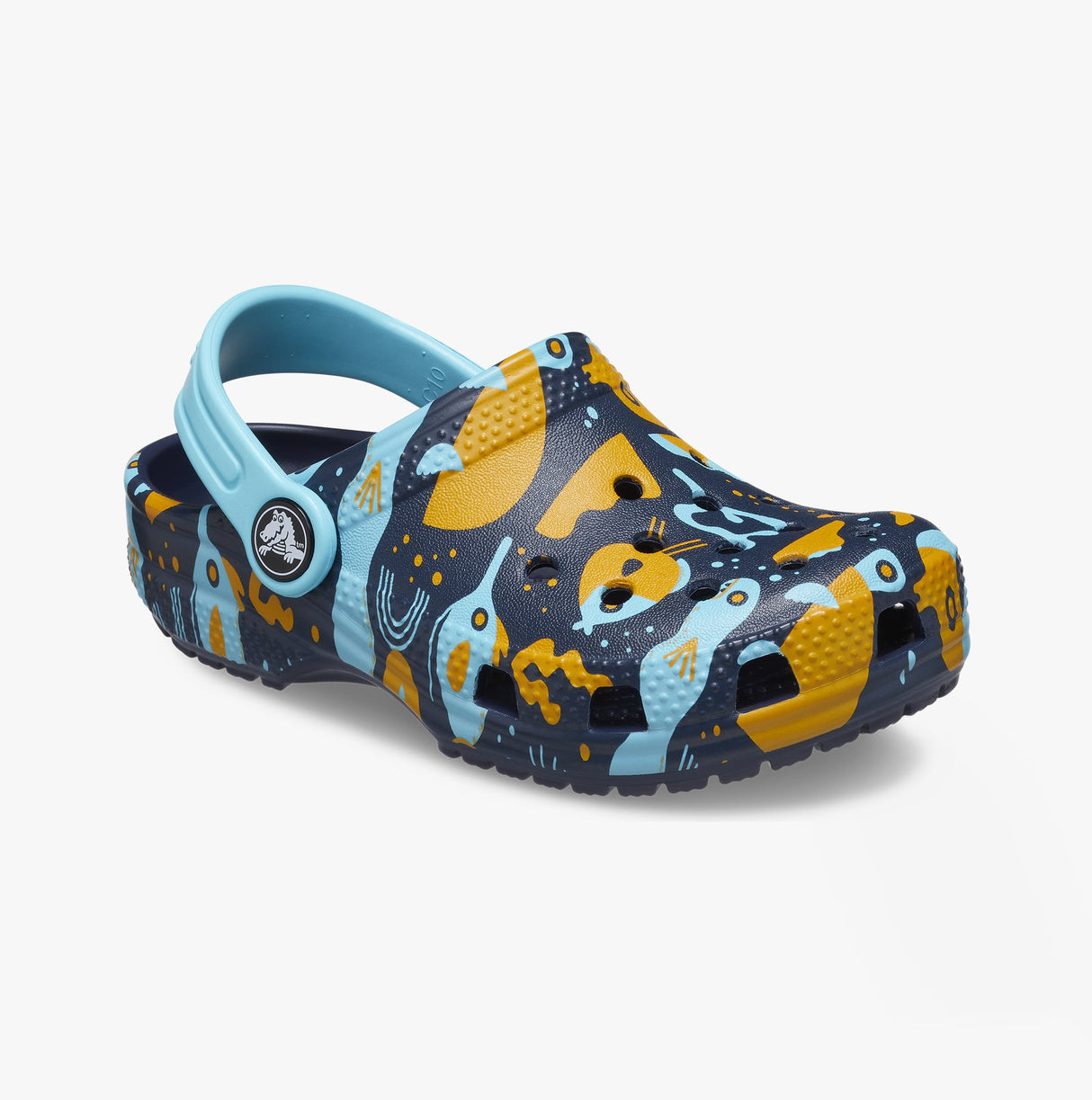 Crocs 209039-4HQ CLASSIC ISLAND ESCAPE Toddler Clogs Navy/Multi