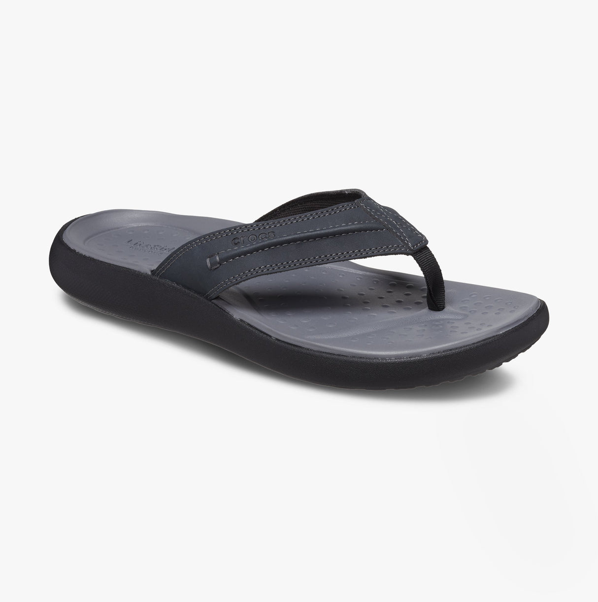 Crocs 209332-001 YUKON VISTA II LR Mens Flip-Flops Black