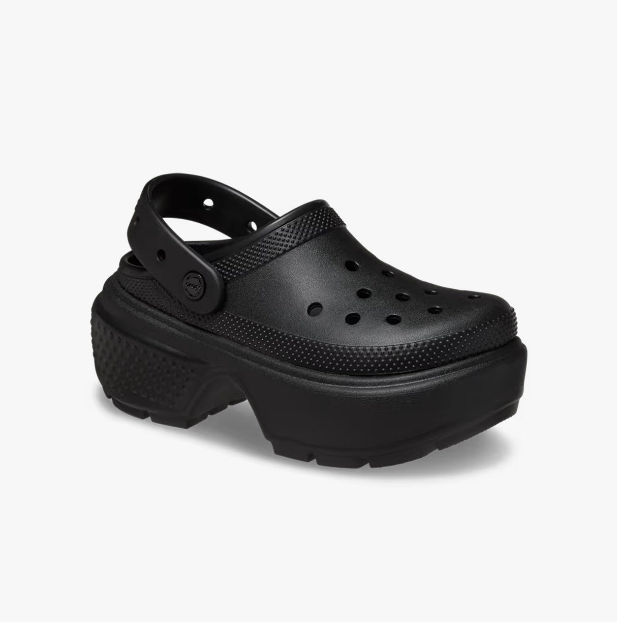 Crocs 209347-001 STOMP CLOG Womens Clogs Black