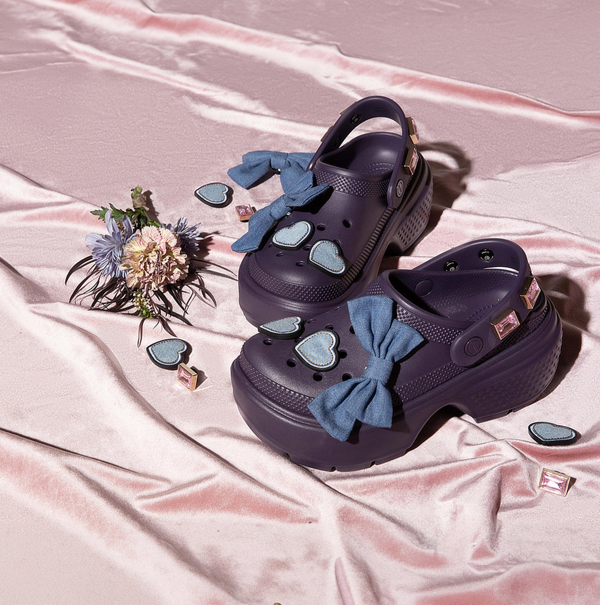 Crocs 209347-5AS STOMP CLOG Womens Clogs Dark Iris