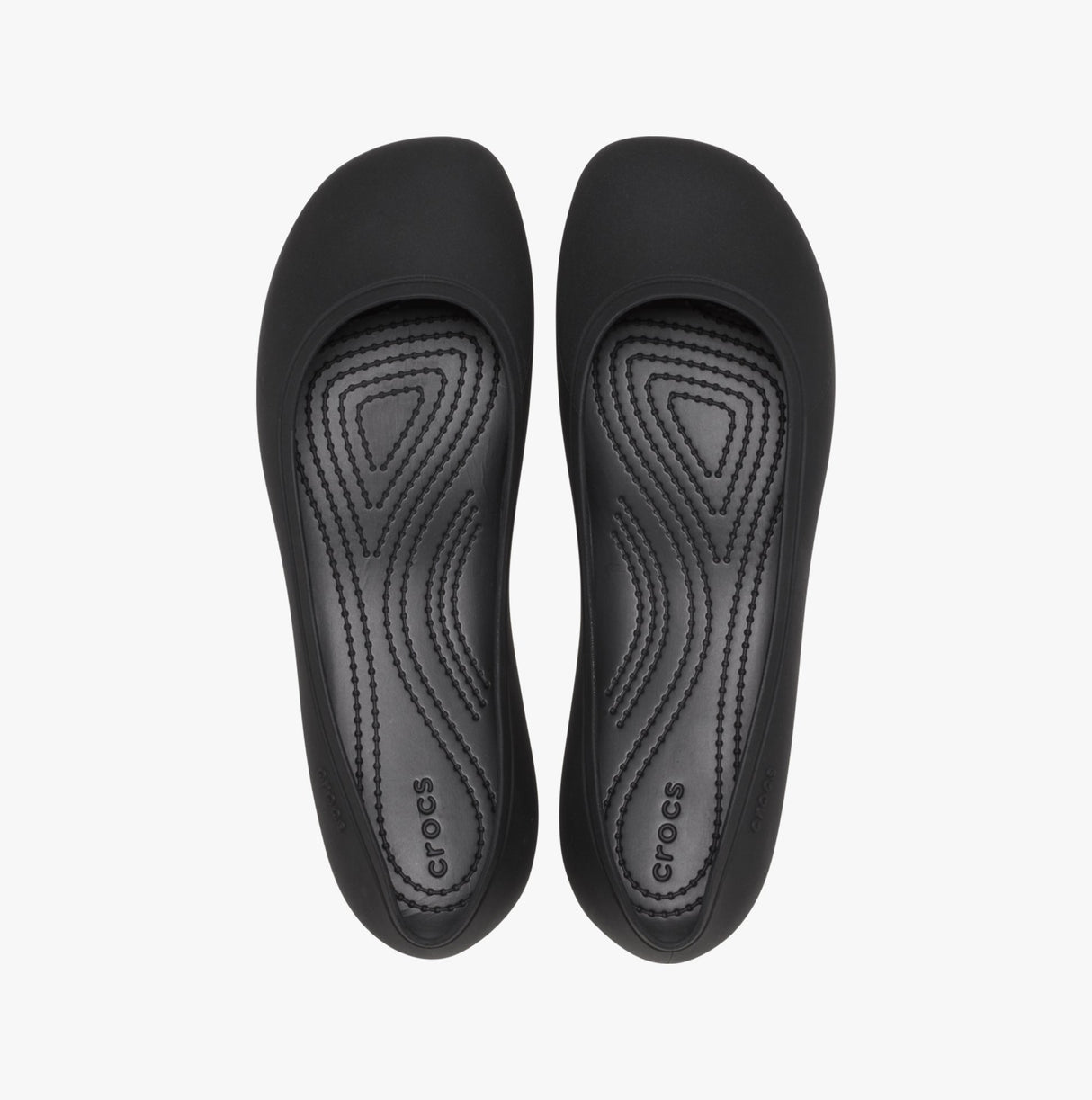 Crocs 209384-001 BROOKLYN FLAT Womens Pumps Black