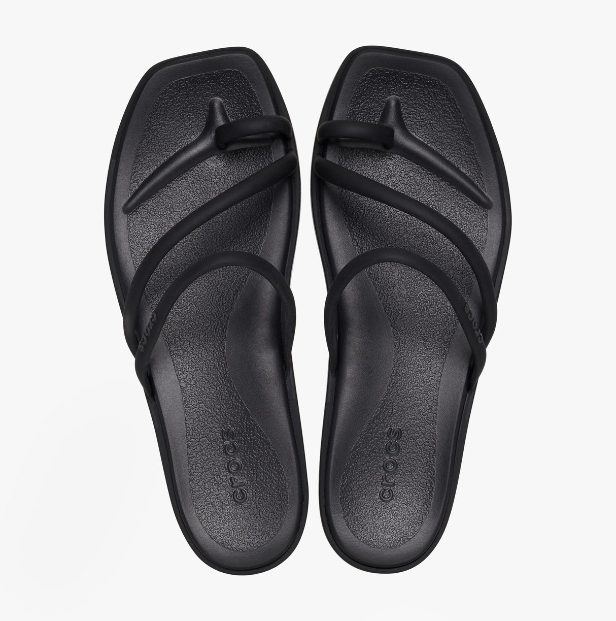 Crocs MIAMI TOE LOOP Womens Sandals Black