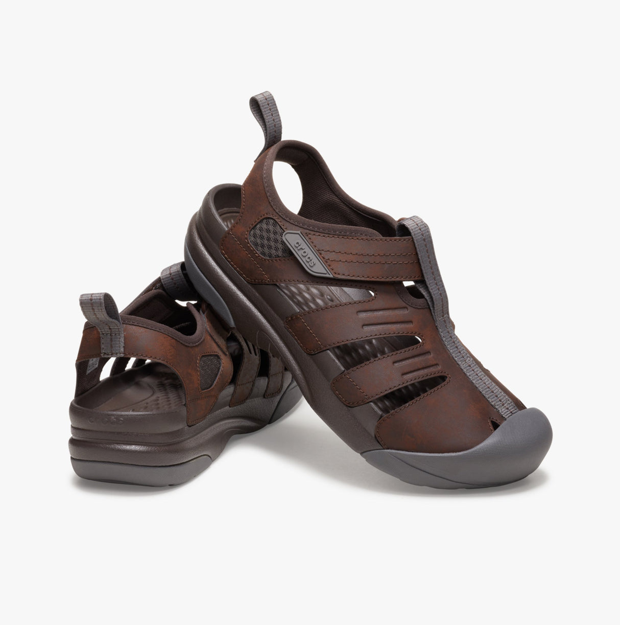 Crocs 209875-206 YUKON FISHERMAN Mens Closed Toe Espresso