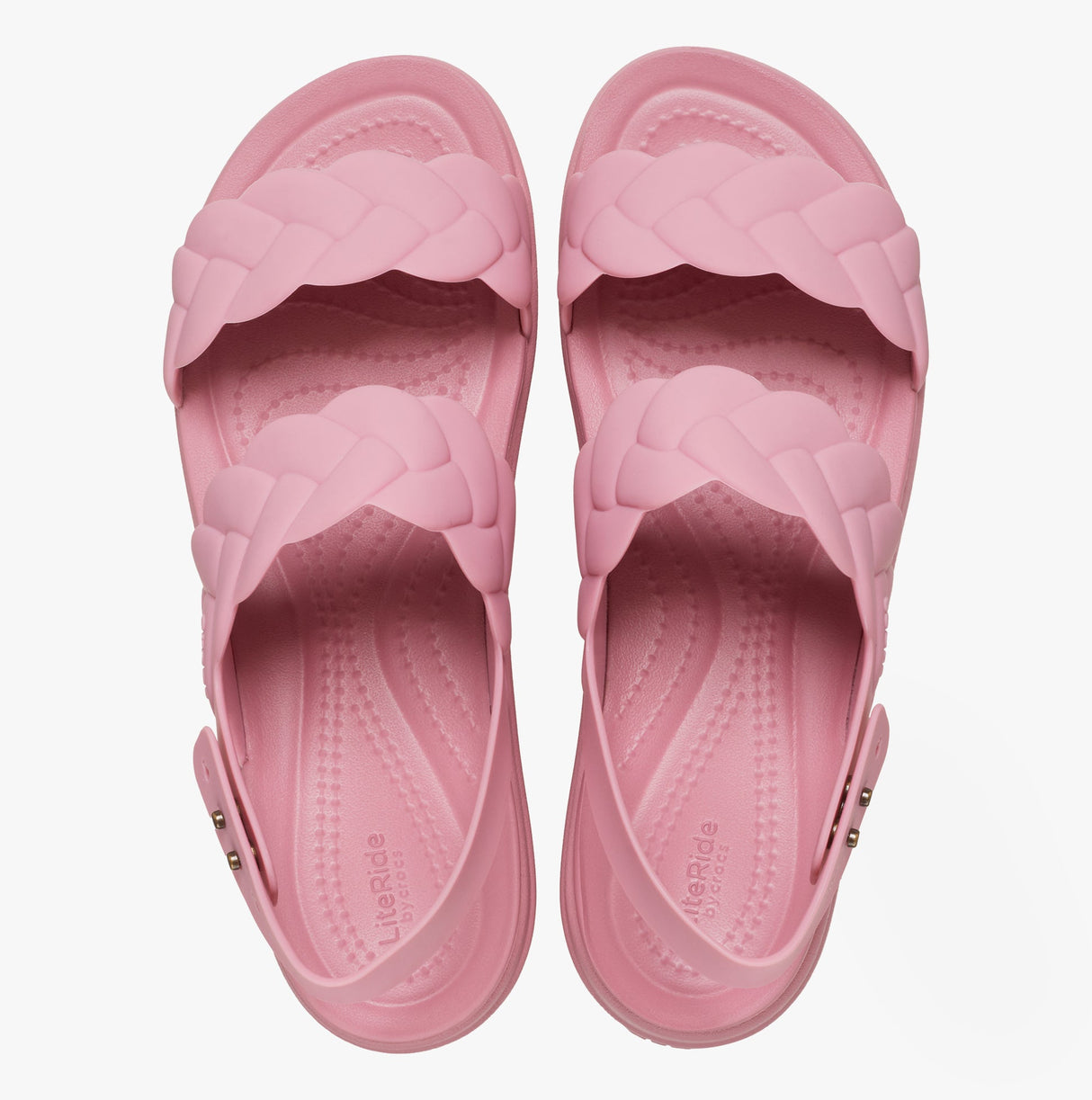 Crocs 209977-6XX BROOKLYN WOVEN Womens Sandals Rosette