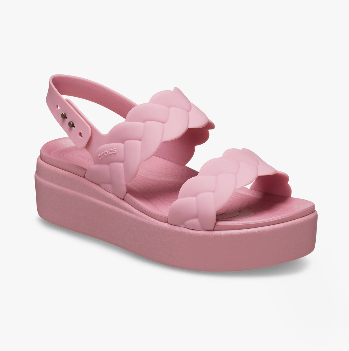 Crocs 209977-6XX BROOKLYN WOVEN Womens Sandals Rosette