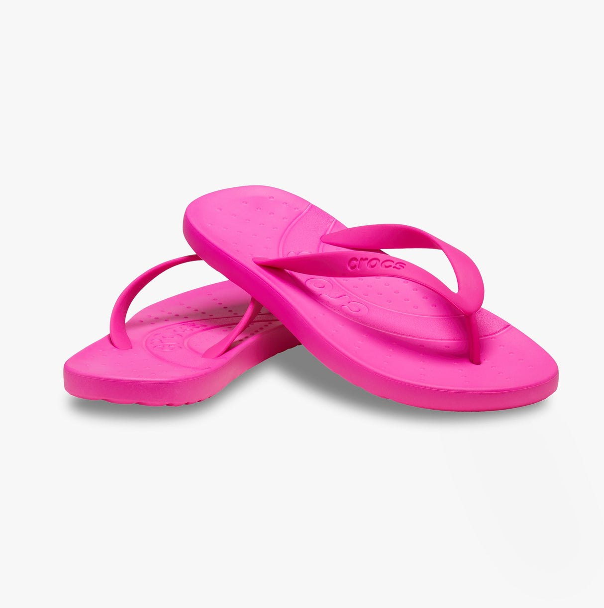 Crocs 210089-6TW Womens Flip Flops Pink Crush