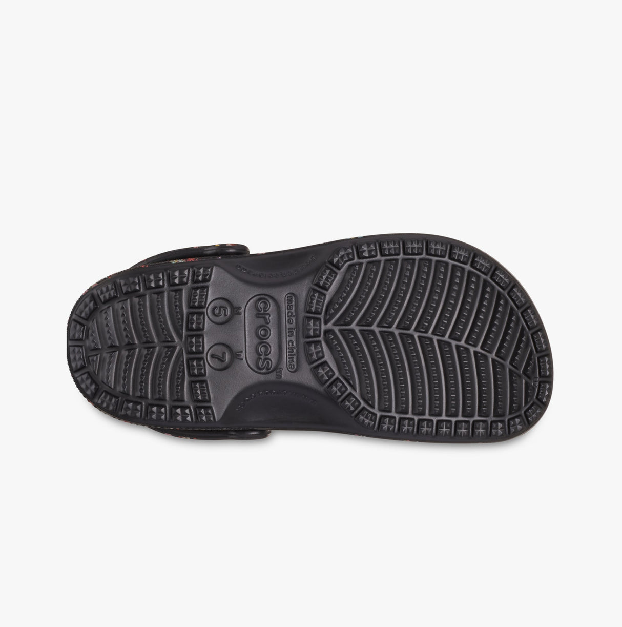 Crocs 210397-001 CLASSIC DITSY FLORAL Womens Clogs Black