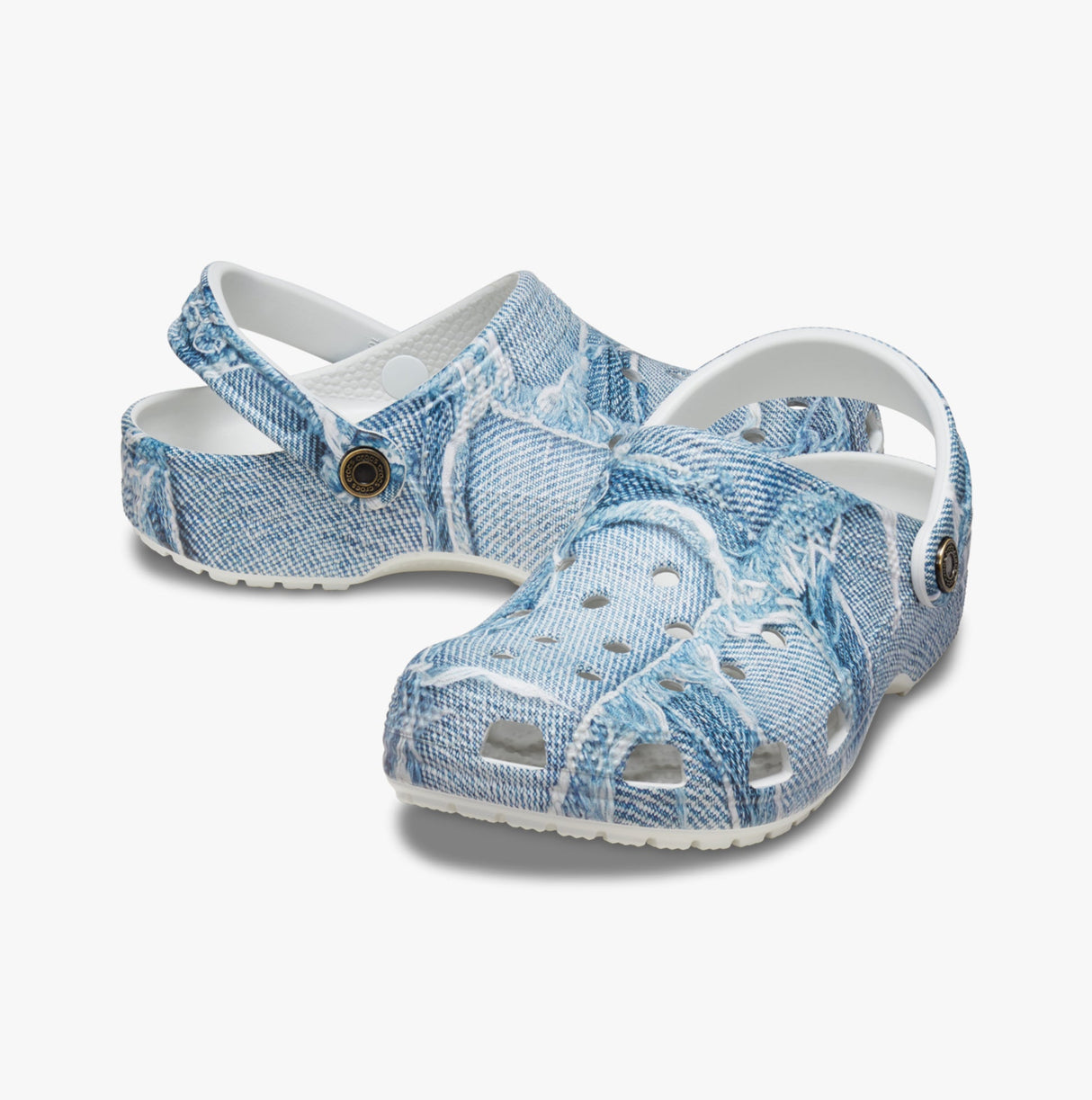 Crocs 210402-4MH CLASSIC DENIM Womens Clogs Light Denim