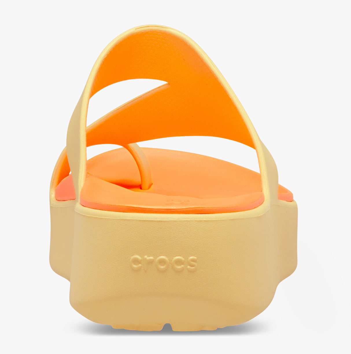 Crocs 210834-78Z GETAWAY PLATFORM TOE LOOP Womens Sandals Golden Hour