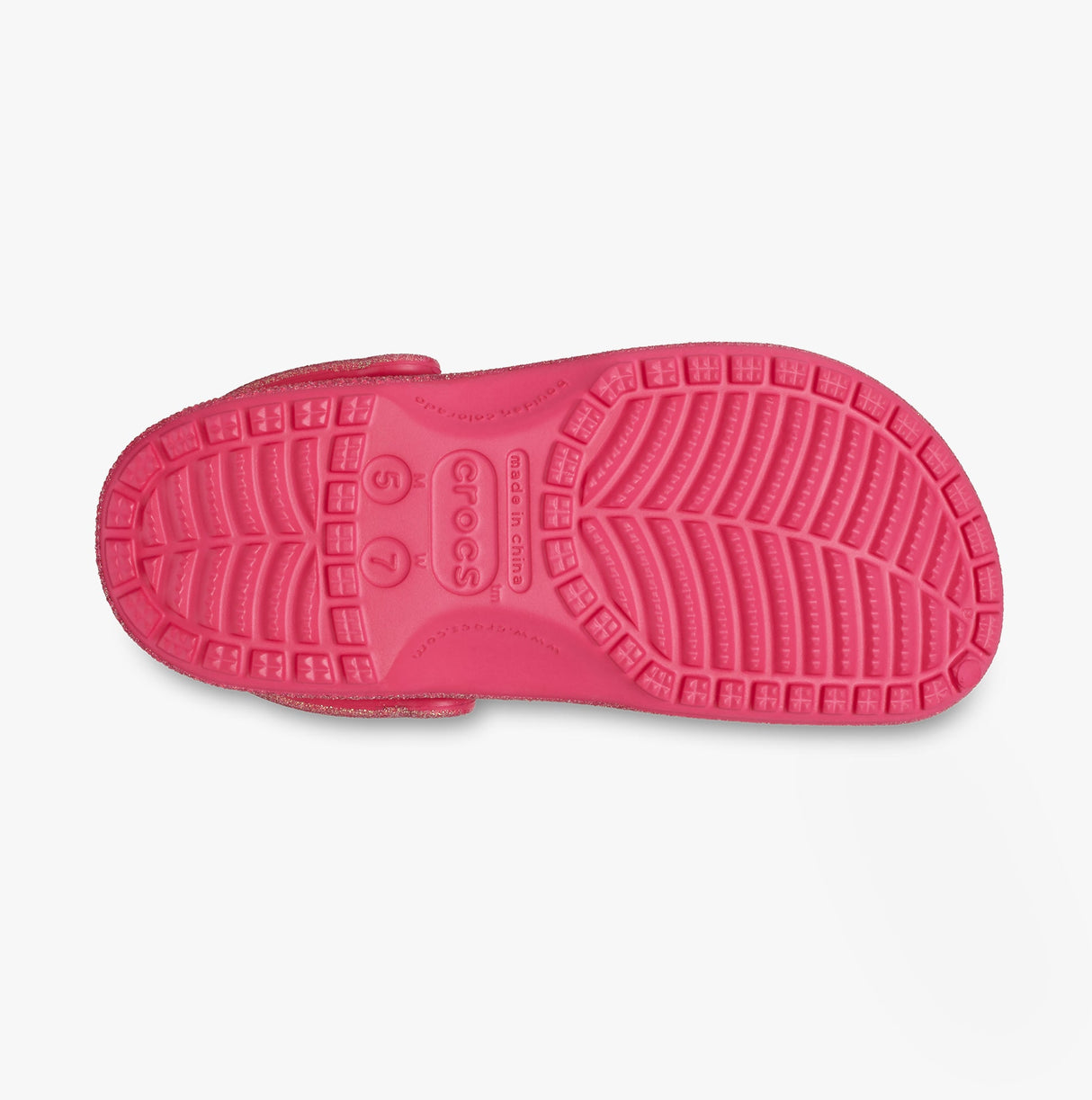 Crocs 211005-6ZQ CLASSIC IRIDESCENT GLITTER Womens Clogs Dragon Fruit