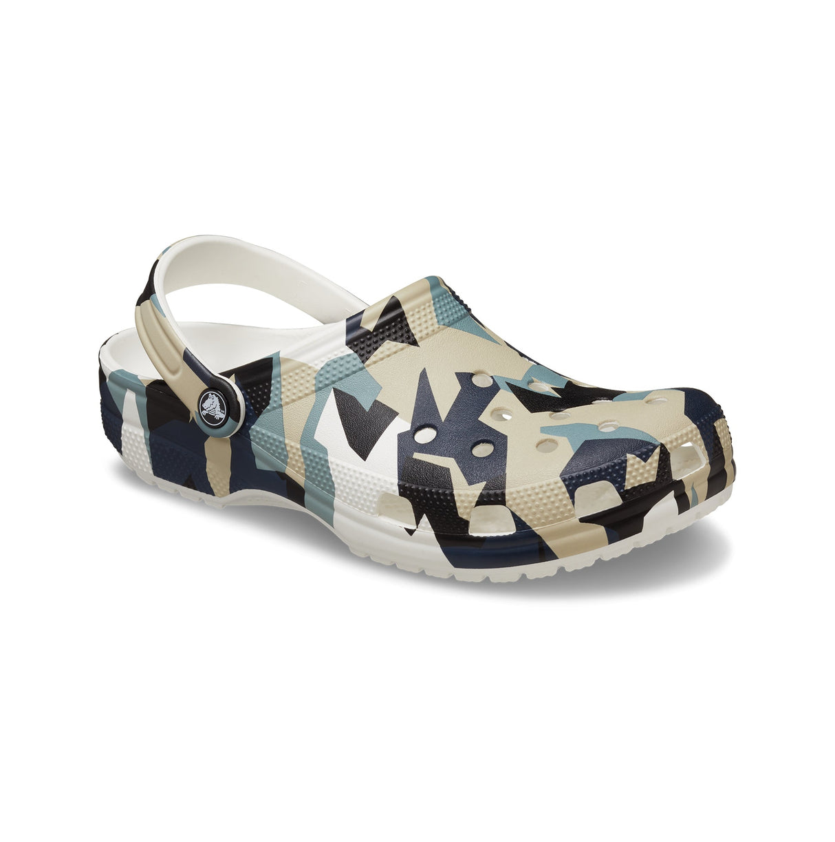 Crocs 211009-94S GEO CAMO Mens Clogs White/Multi
