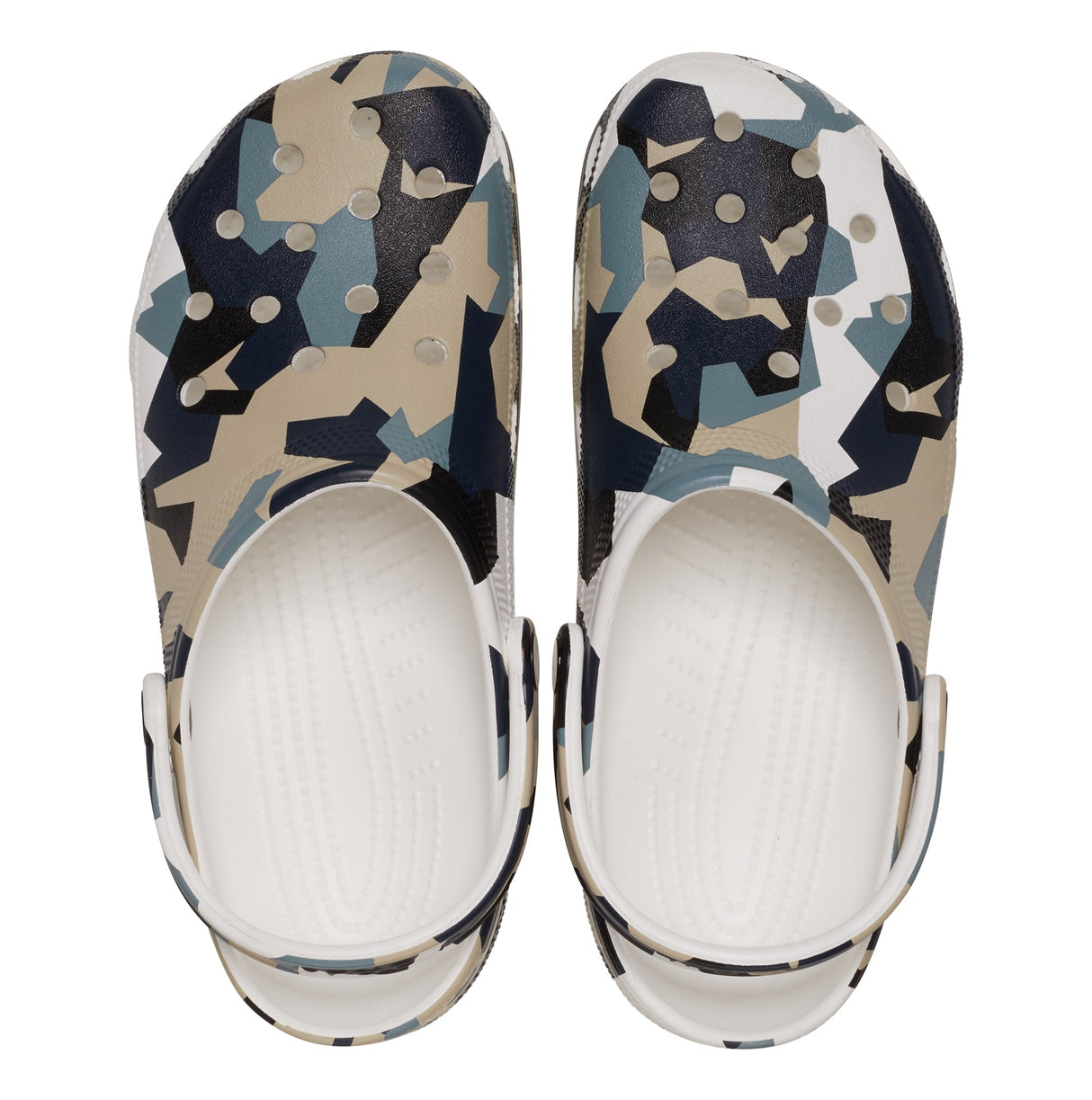 Crocs 211009-94S GEO CAMO Mens Clogs White/Multi