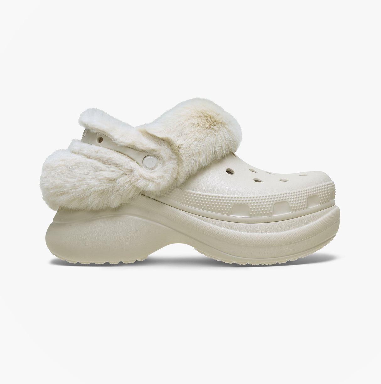 Crocs BAE LINED Womens Clogs Stucco Cream