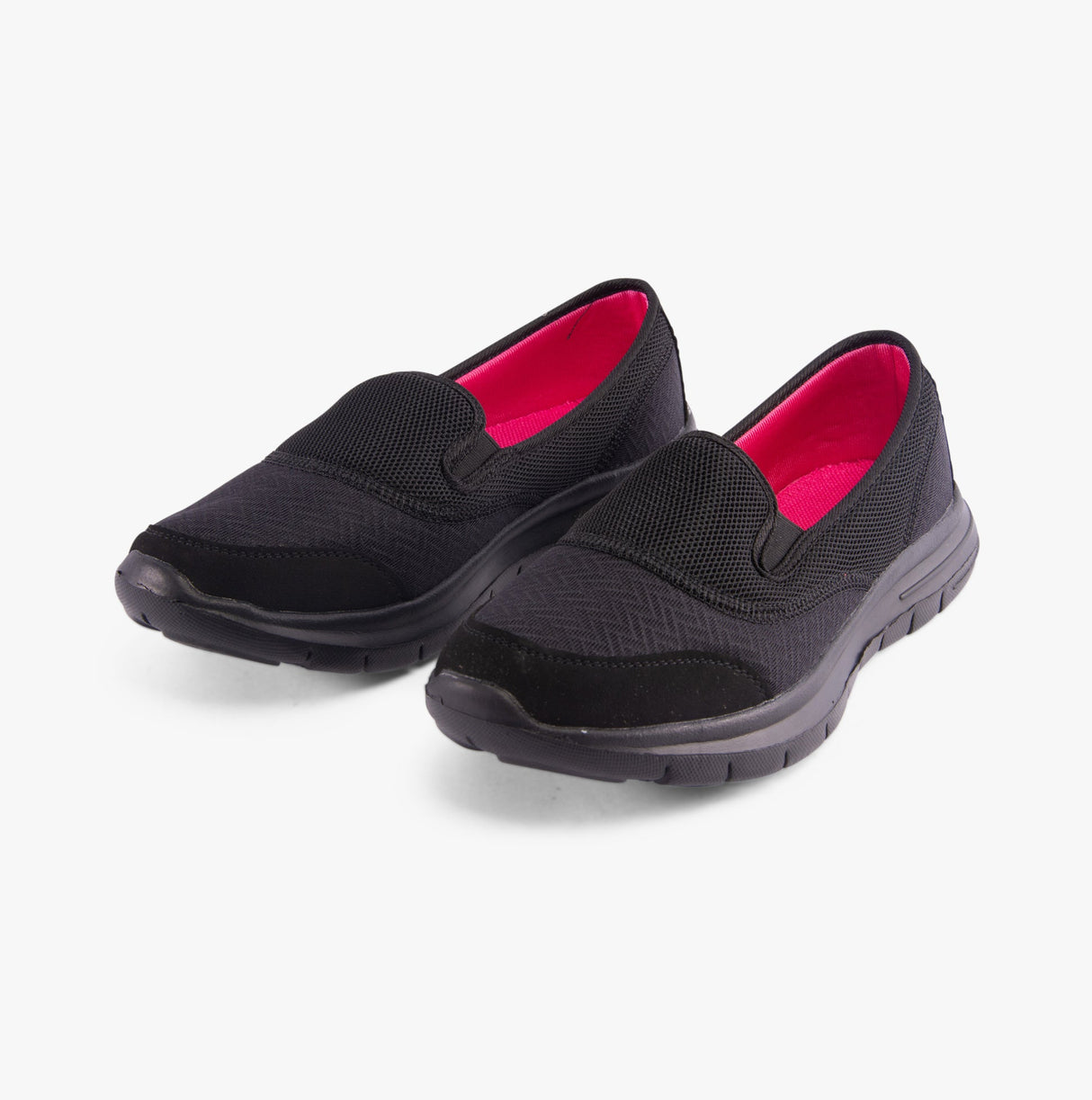 DEK LADY SPORT Womens Lightweight Elasticated Trainers Black