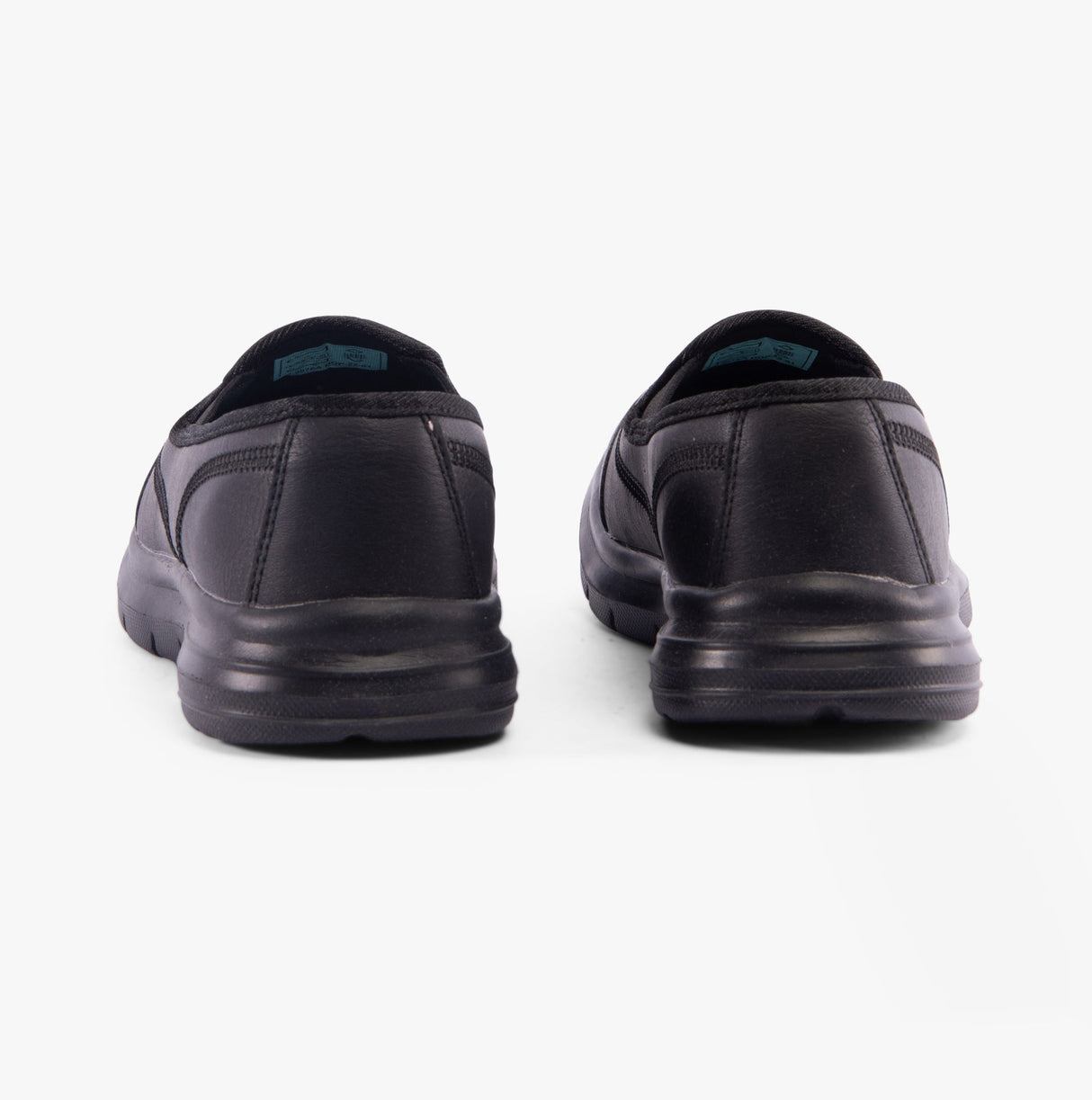 DEK LADY SPORT Womens Faux Leather Elasticated Leisure Shoes Black