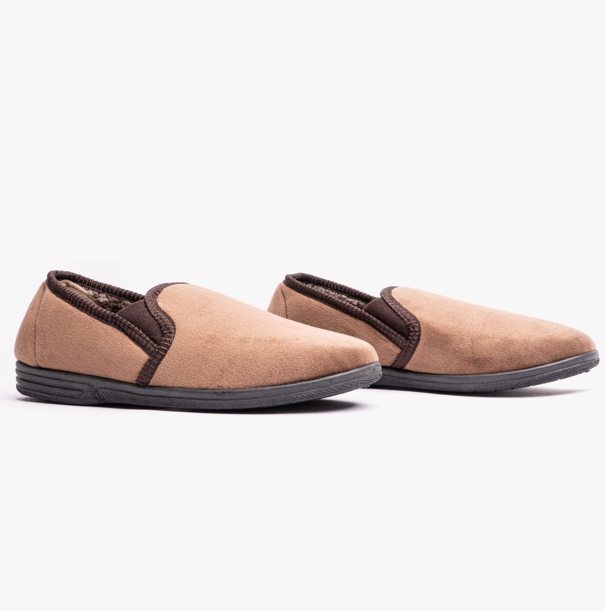Jo & Joe JAKE Mens Full Slippers Brown