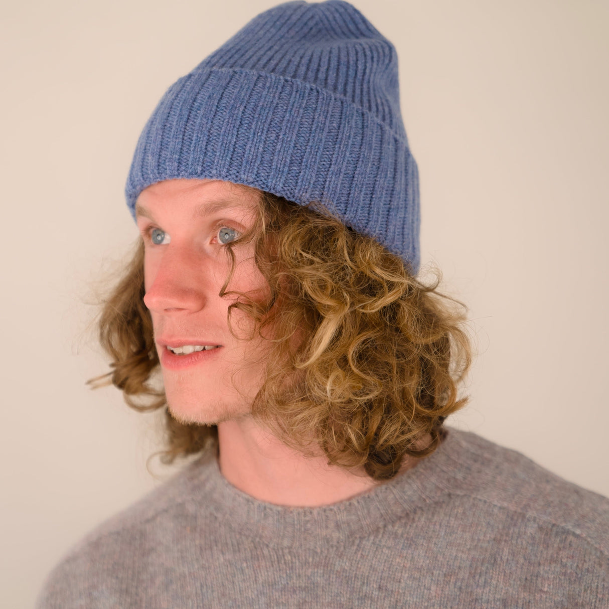 Lambswool - Furrow Hat - Blue Lovat