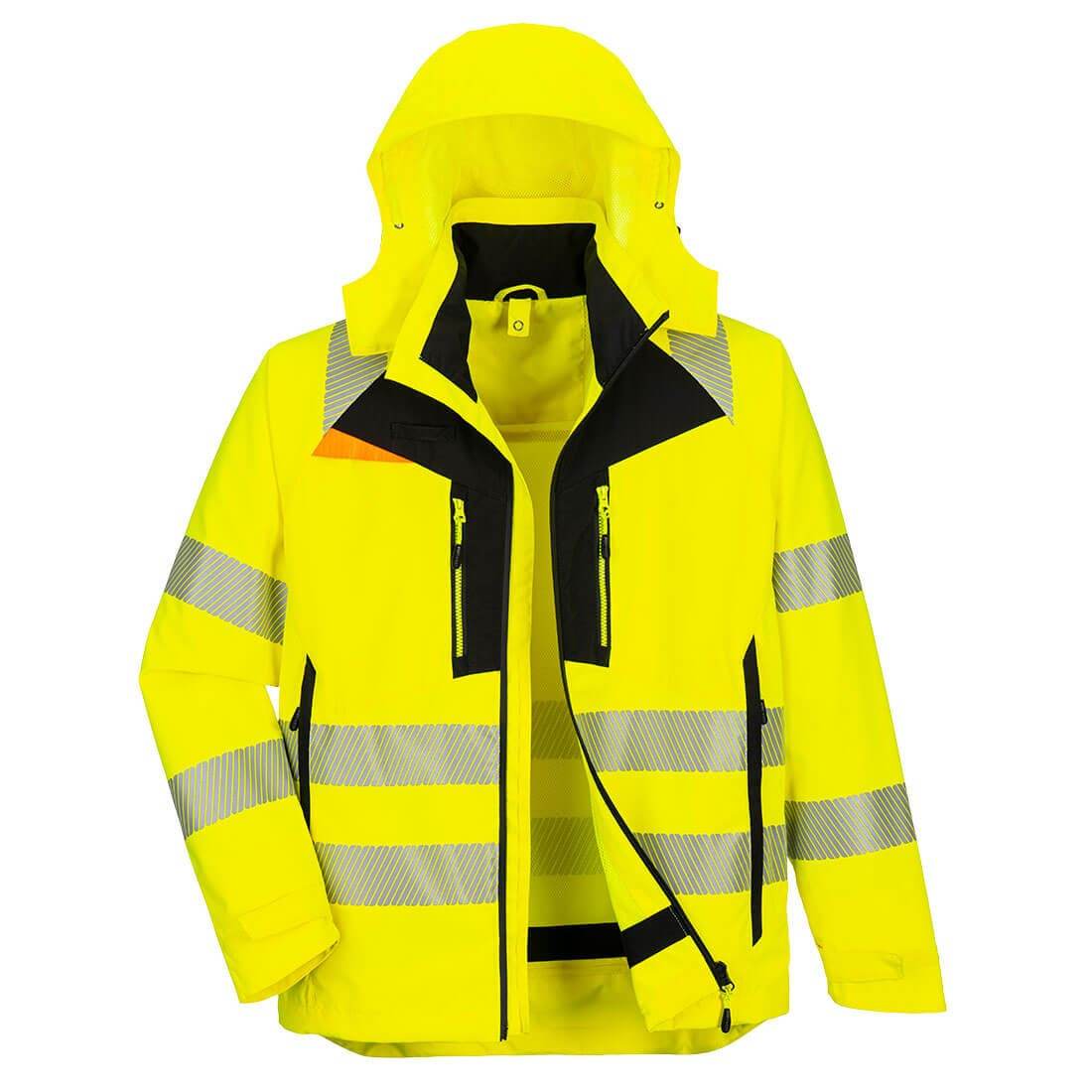 Portwest DX466 DX4 Hi-Vis 4-in-1 Waterproof Jacket