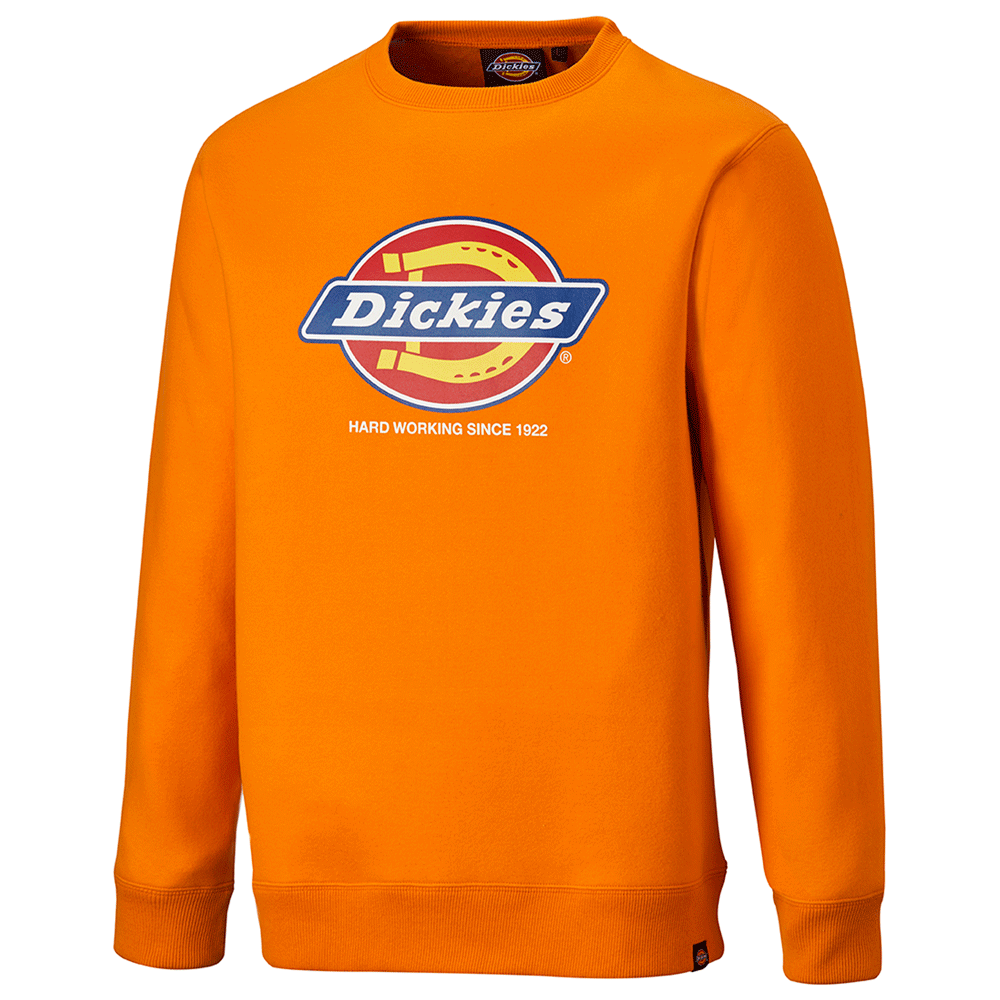 Dickies DT3010 22 Longton Graphic Logo Sweatshirt Orange 3XL