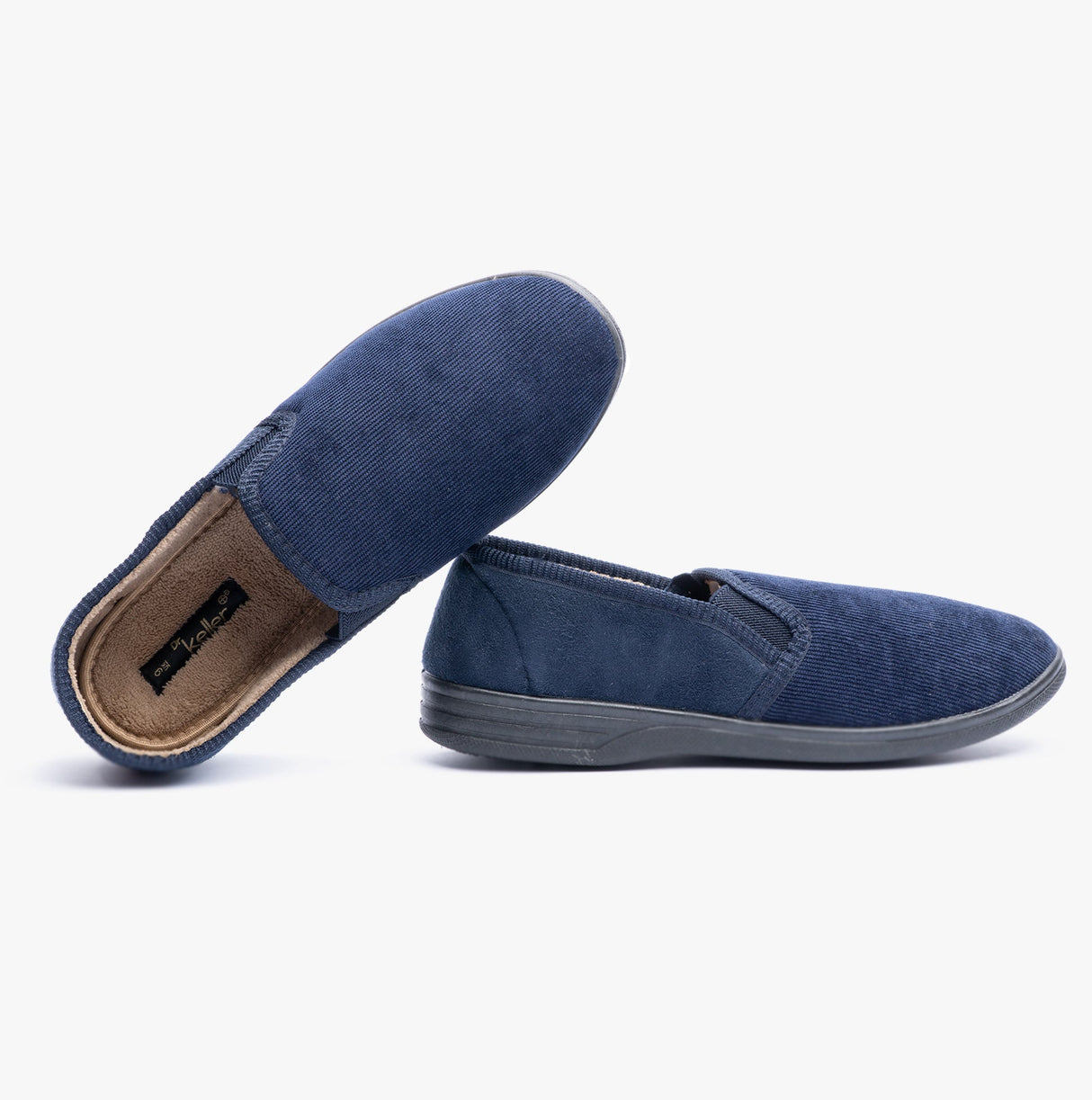 Dr Keller DONNAEL Mens Full Slippers Navy