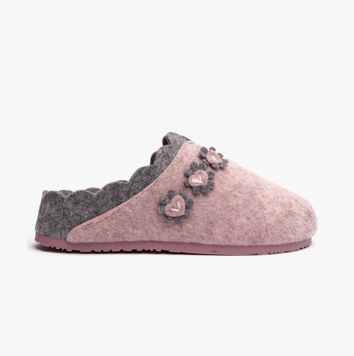 Dr Keller HEART Womens Mule Slippers Pink
