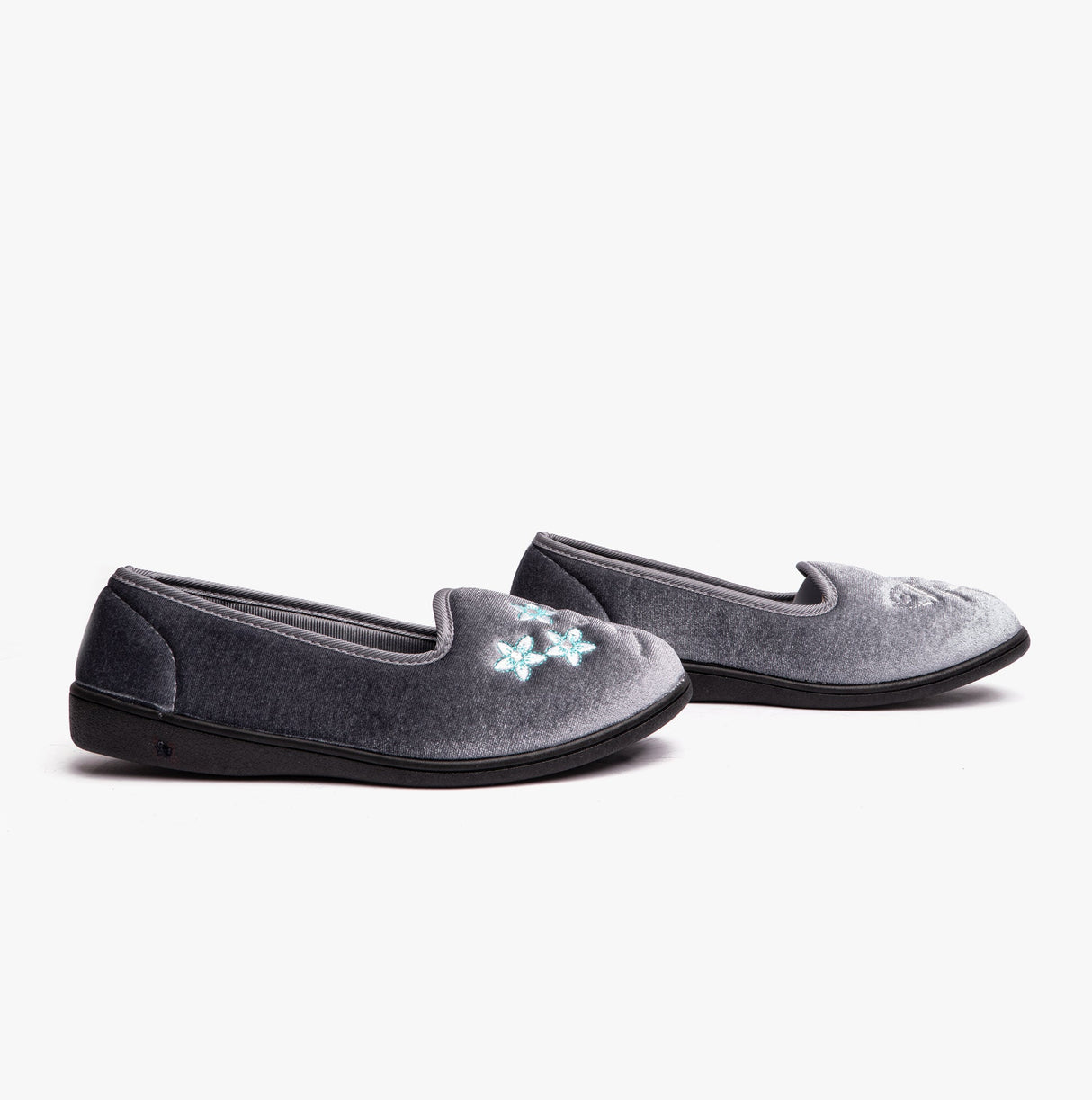 Dr Keller VERA Womens Ballerina Slippers Grey