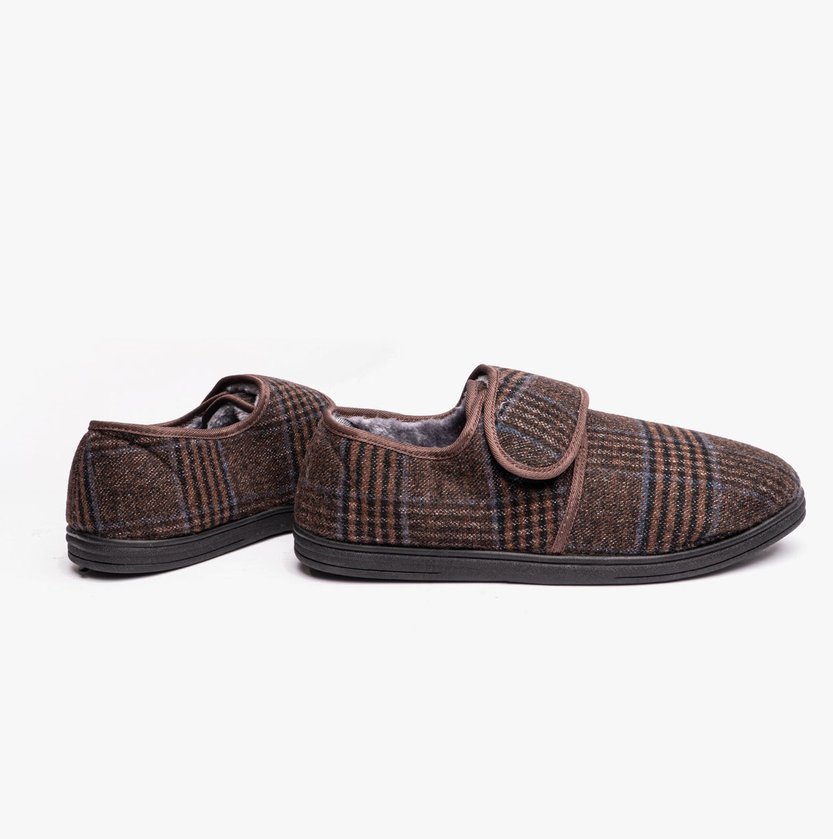 Dr Keller DAVID Mens Full Slippers Brown