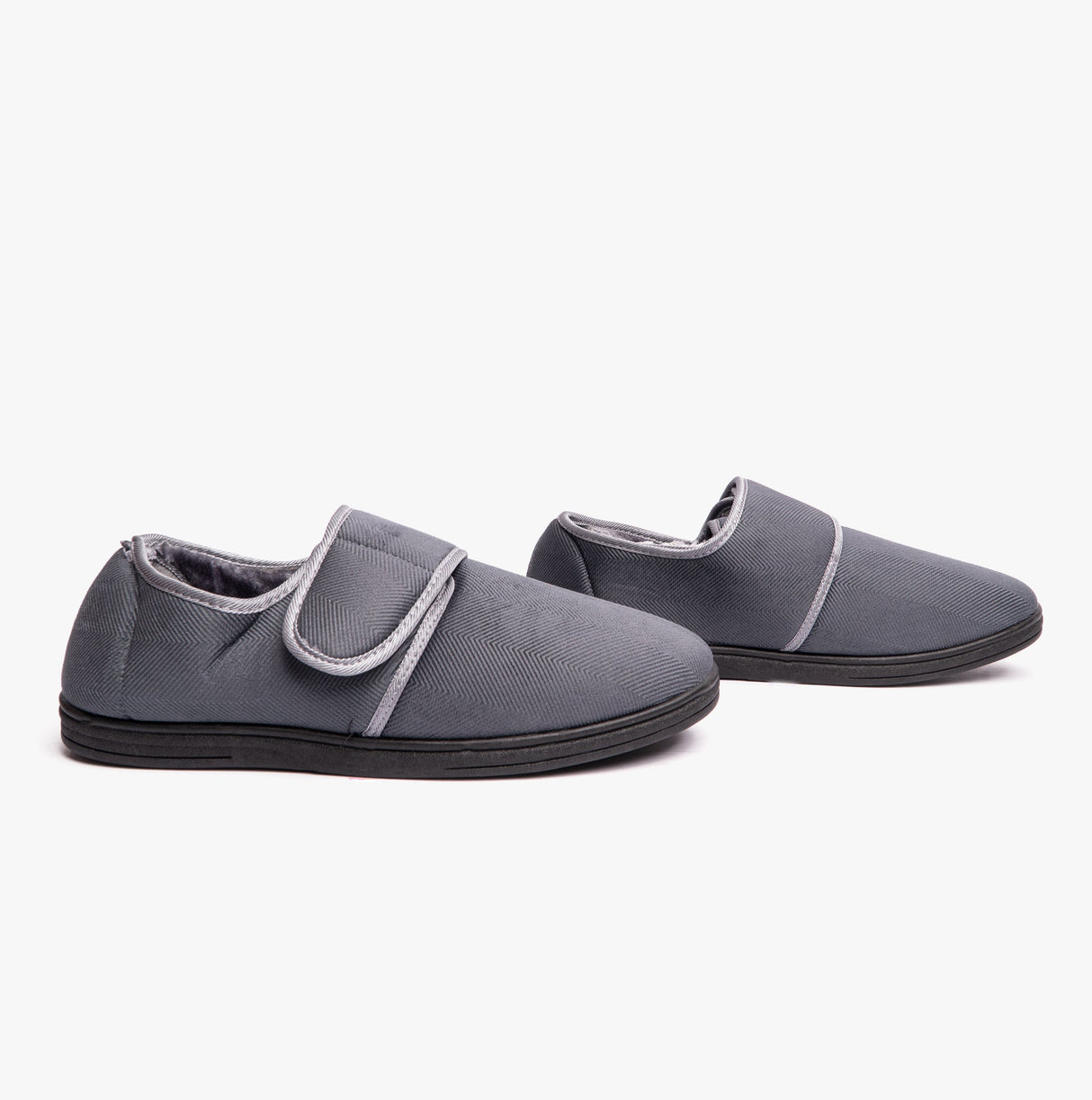 Dr Keller TOM Mens Full Slippers Grey
