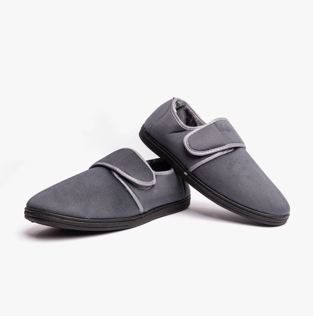 Dr Keller TOM Mens Full Slippers Grey