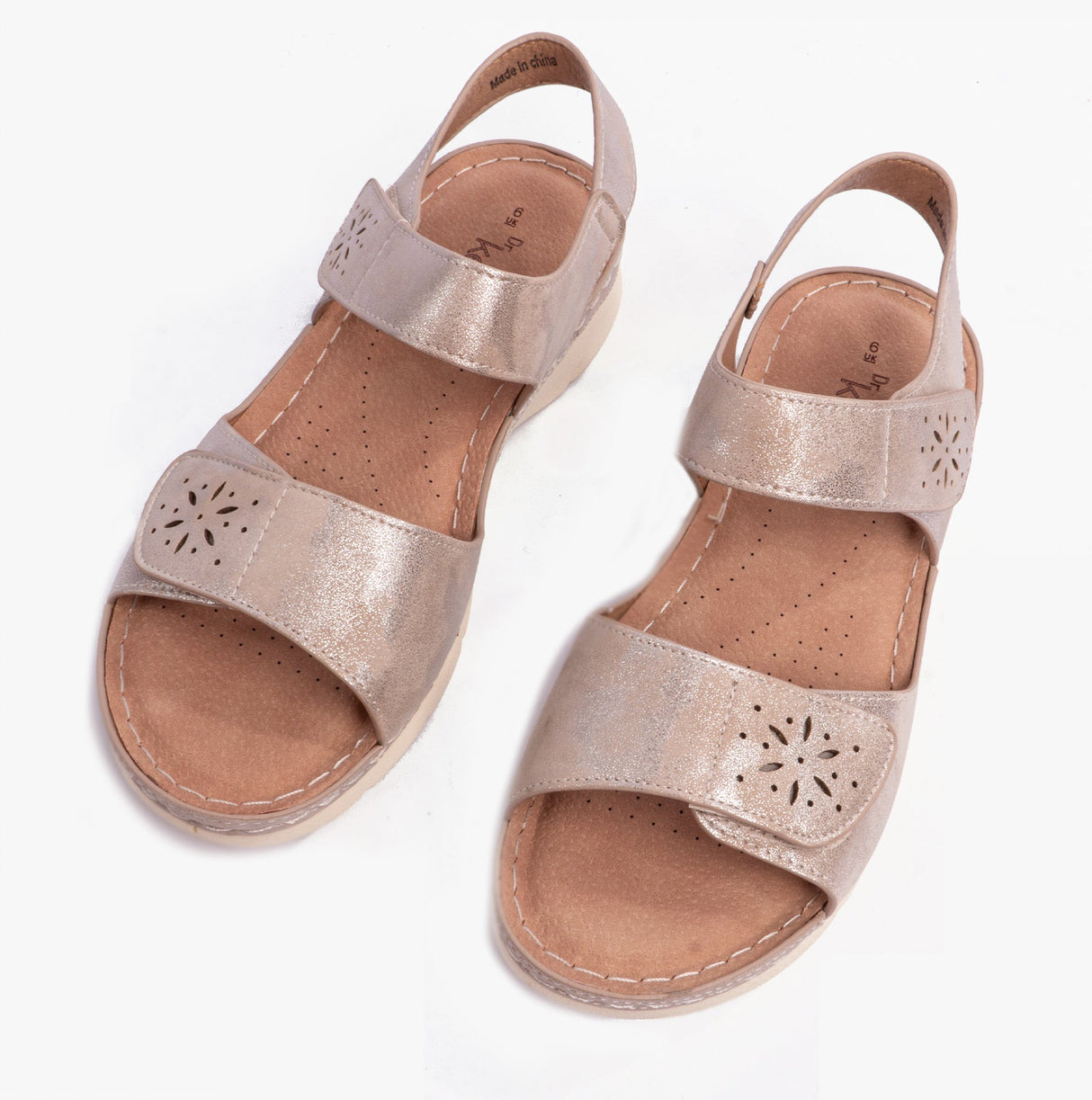 Dr Keller MARIE Womens Sandals Beige Metalic