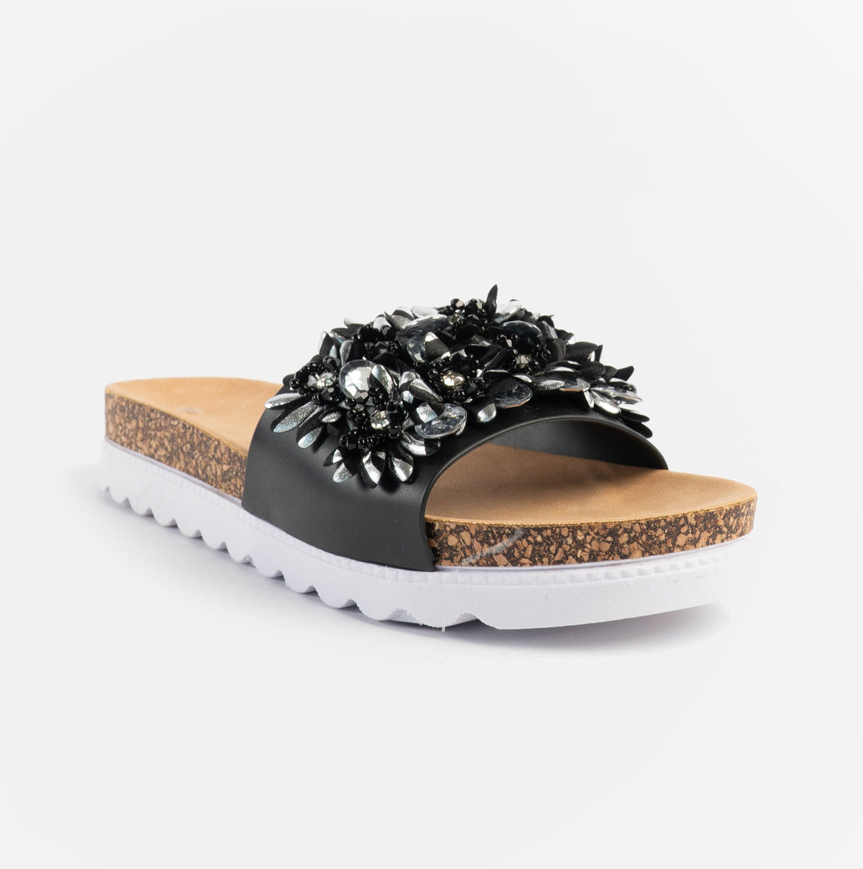 Dr Keller GLITZY Womens Slides Black