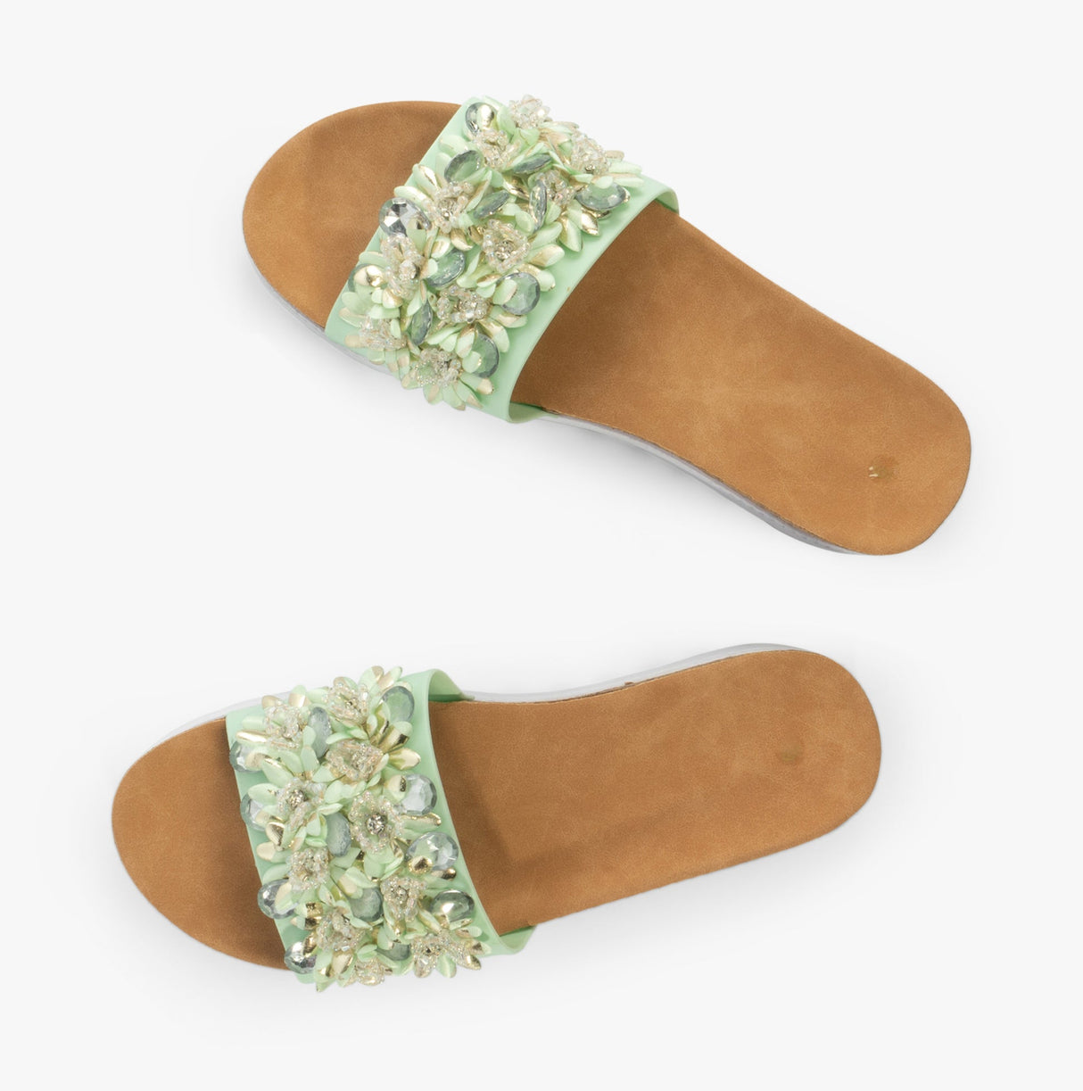 Dr Keller GLITZY Womens Slides Lime Green