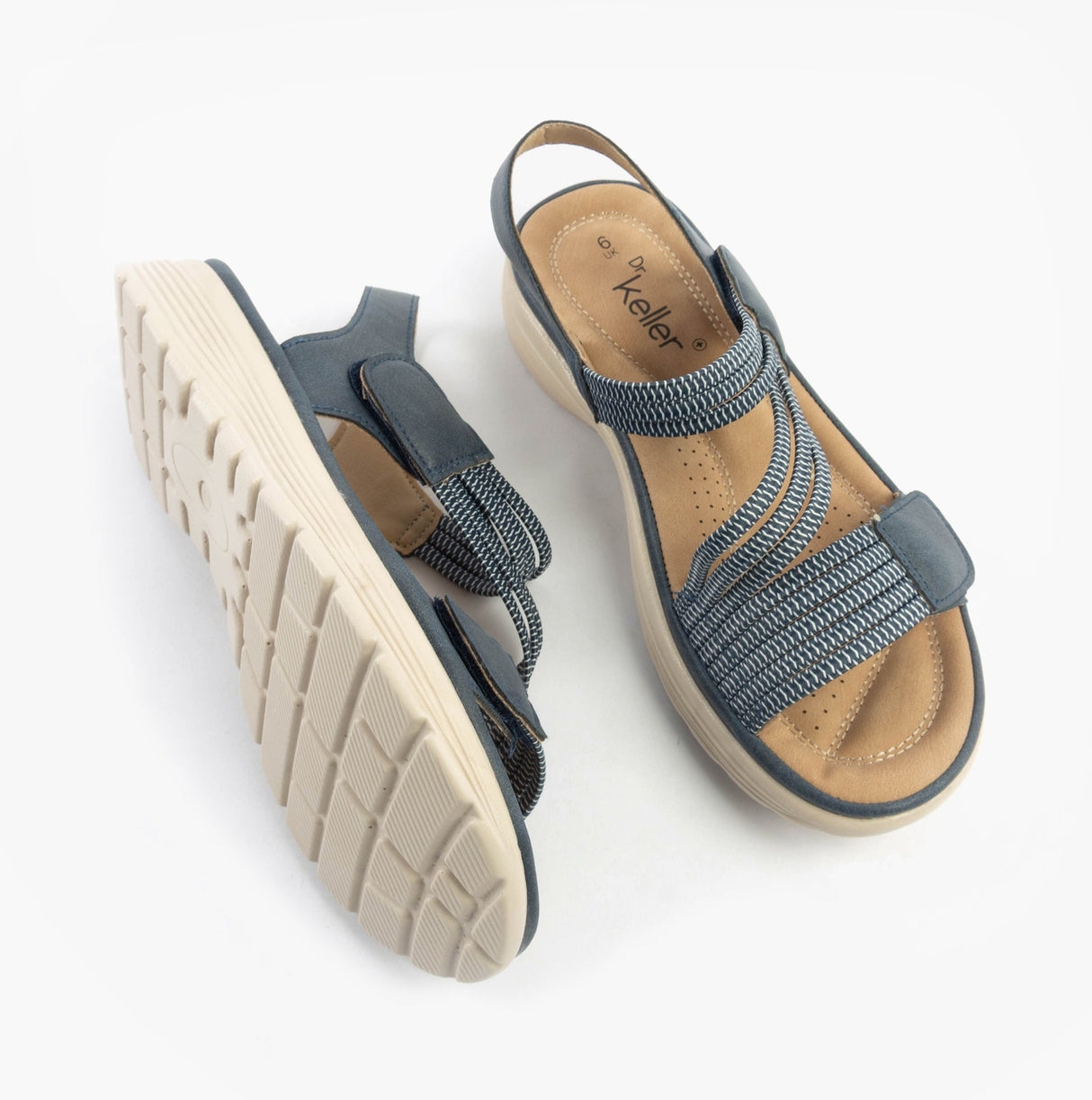 Dr Keller GINA Womens Sandals Navy