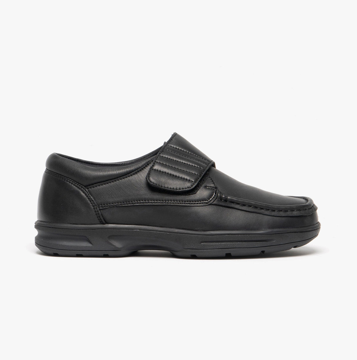 Dr Keller TEXAS Mens Leather Comfort Fit Shoes Black