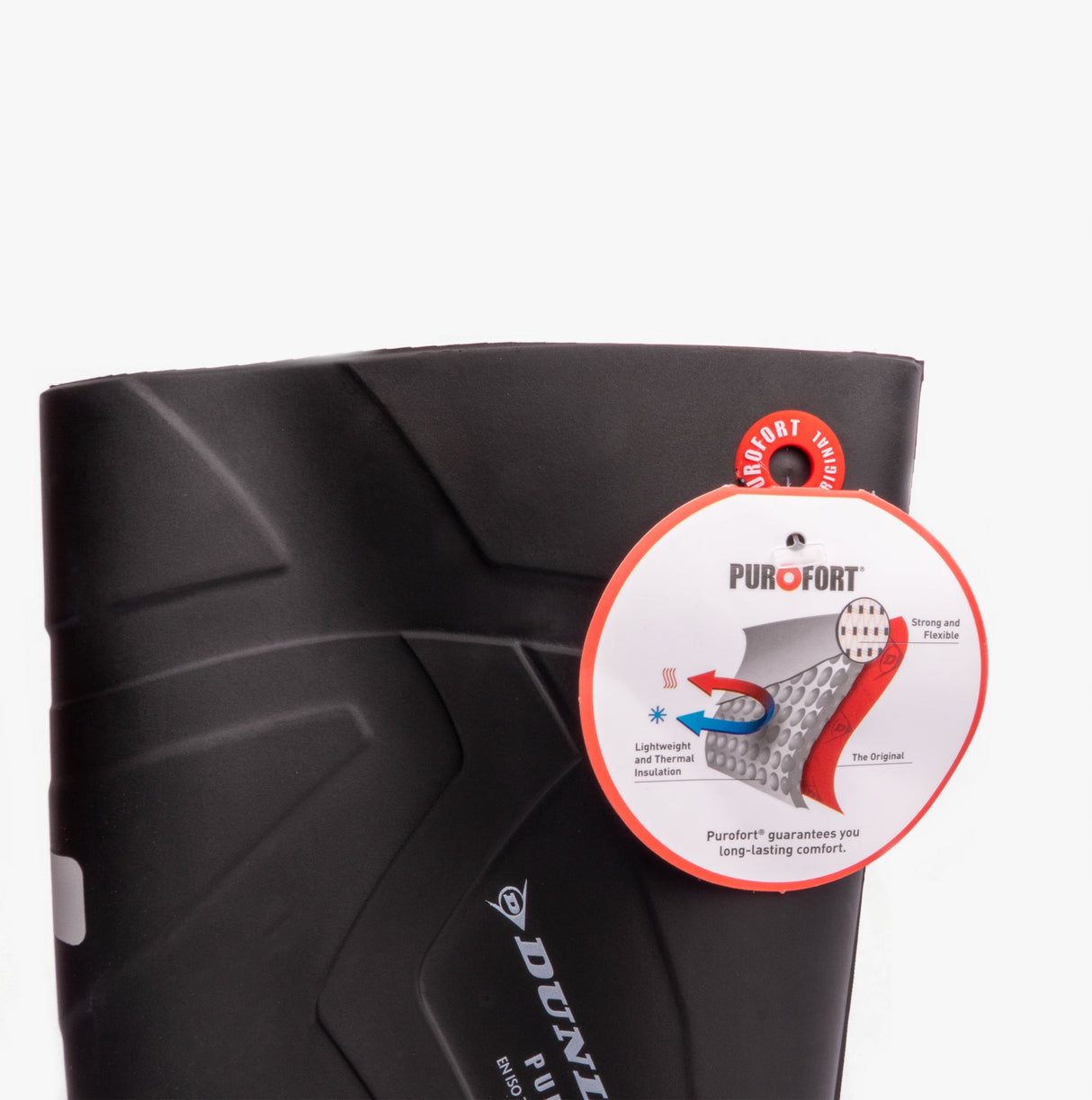 Dunlop PUROFORT+ Mens Safety Wellington Boots Black