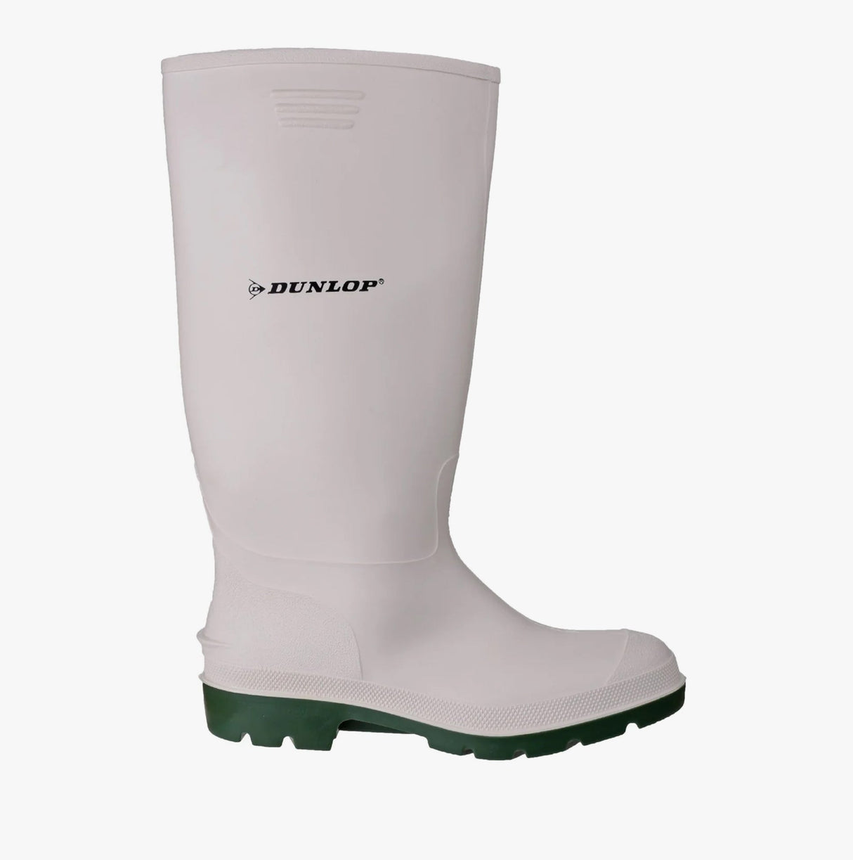Dunlop PRICEMASTOR Mens Wellington Boots White/Green