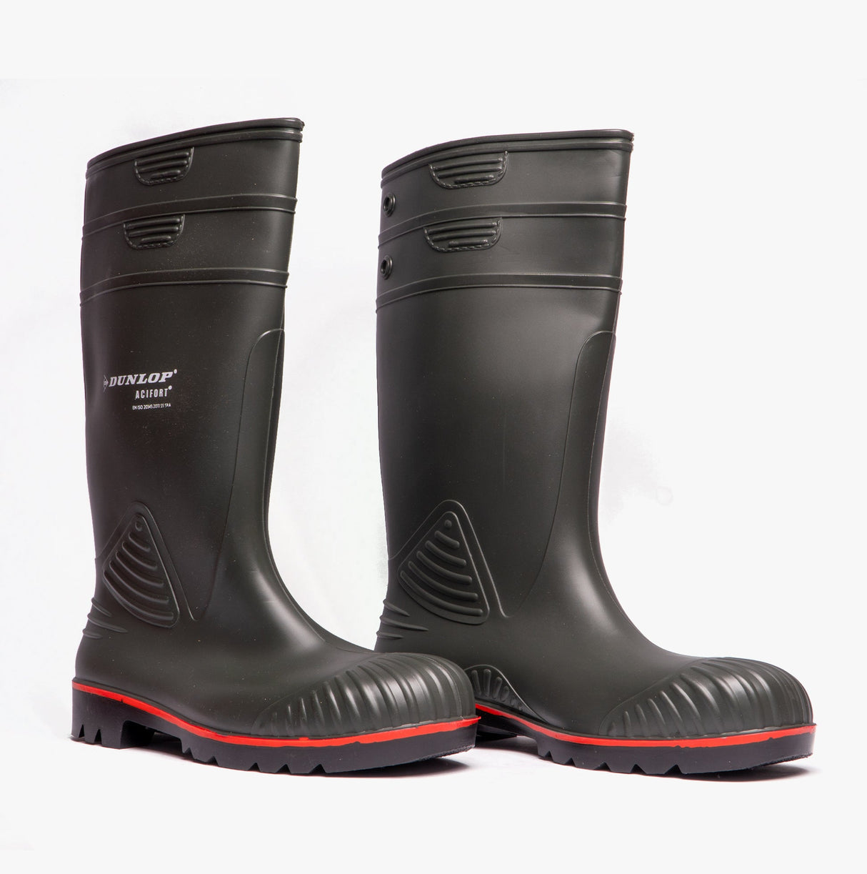 Dunlop ACIFORT Mens Safety Wellington Boots Dark Green