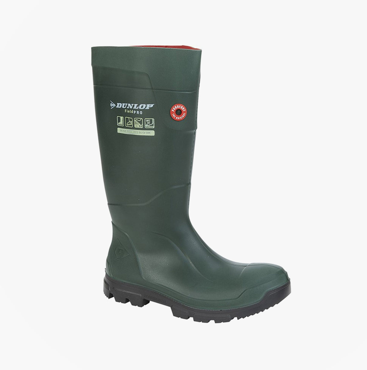 Dunlop W178EZ Mens Wellington Boots Green