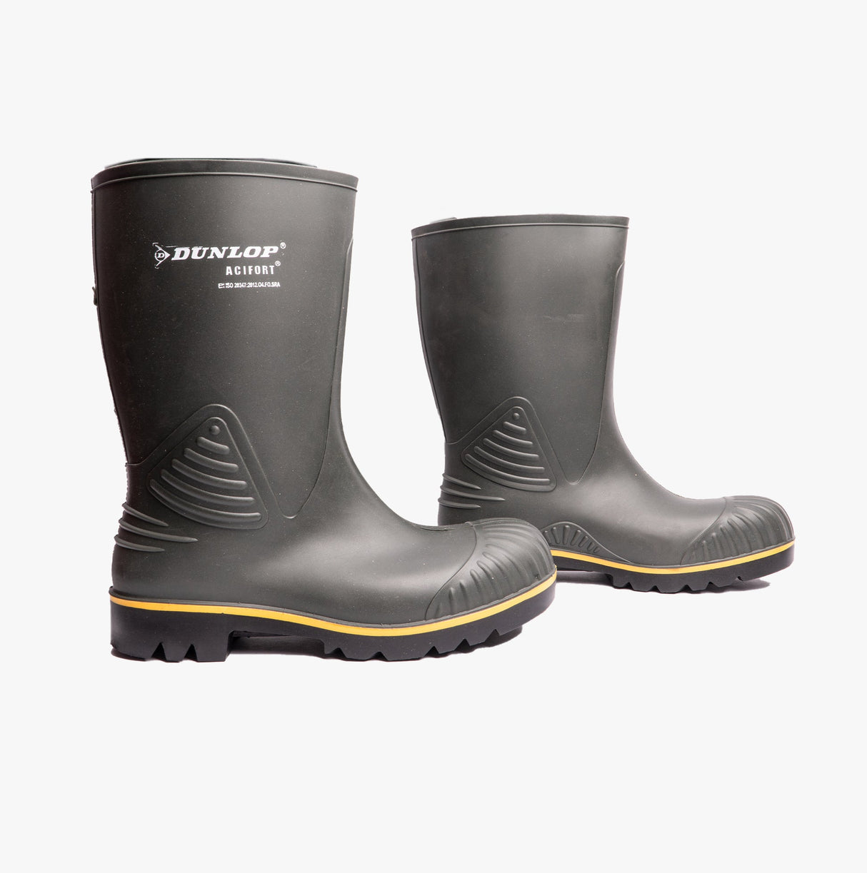 Dunlop ACIFORT HD Calf Mens Heavy Duty Agricultural Wellington Boots Green
