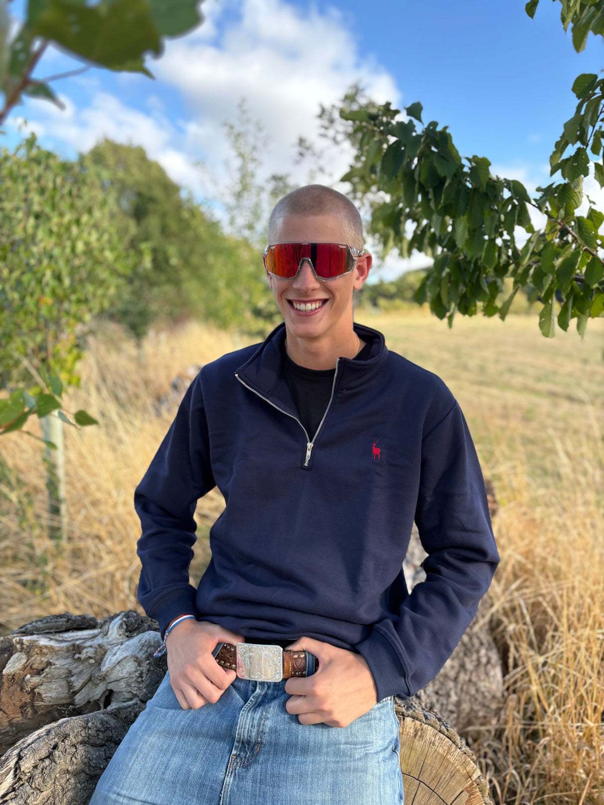 Beaufort Dark Navy Quarter Zip