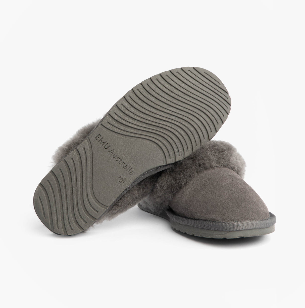 EMU Australia JOLIE Womens Mule Sheepskin Slippers Charcoal